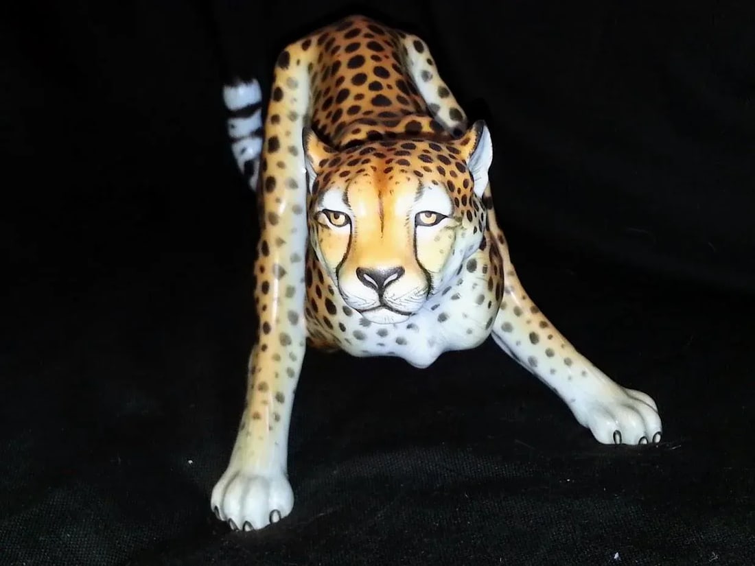 Herend Natural Cheetah Figurine - 2