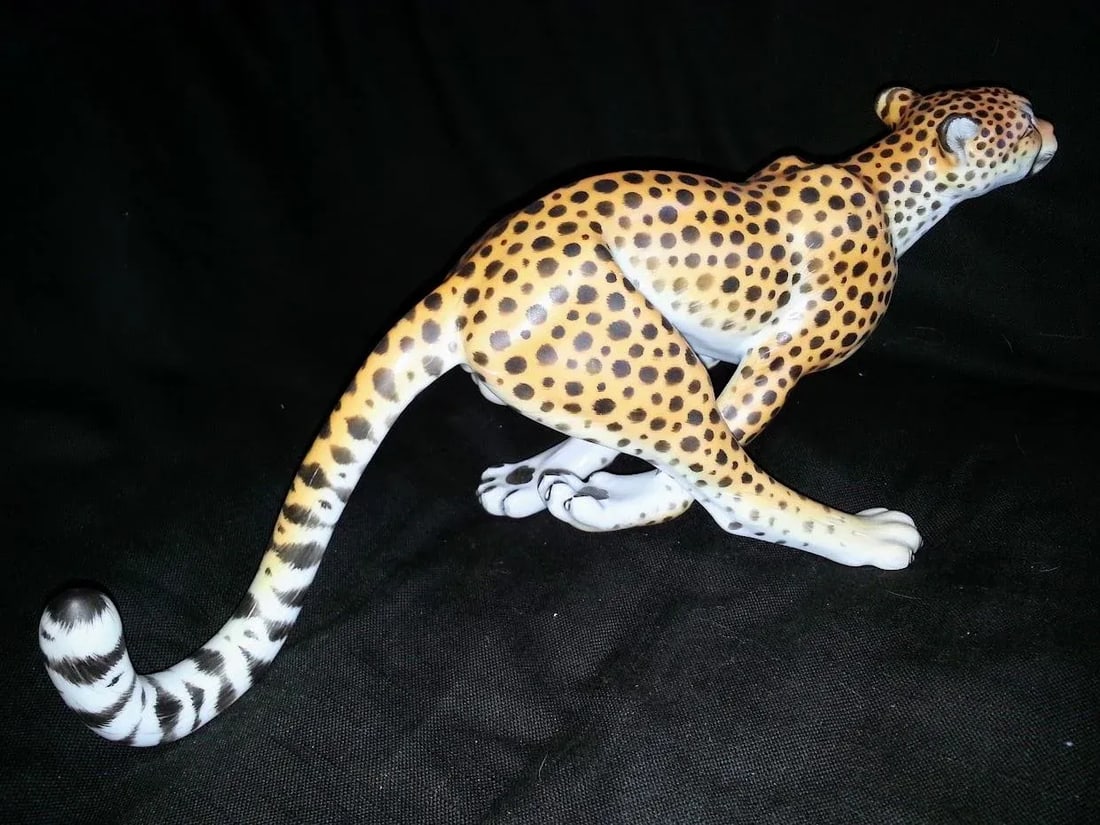Herend Natural Cheetah Figurine - 5