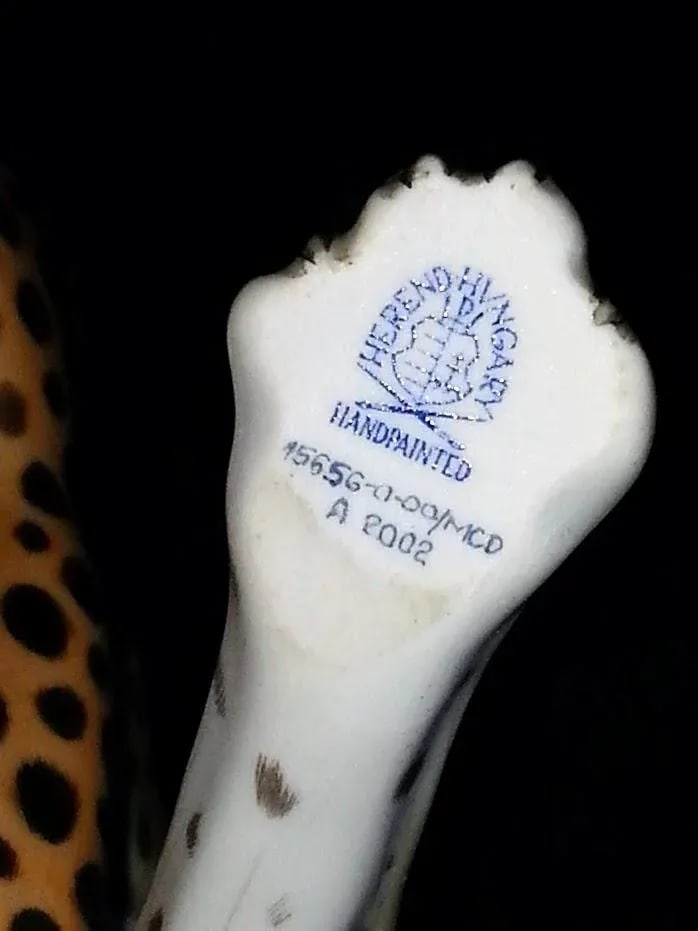Herend Natural Cheetah Figurine - 7