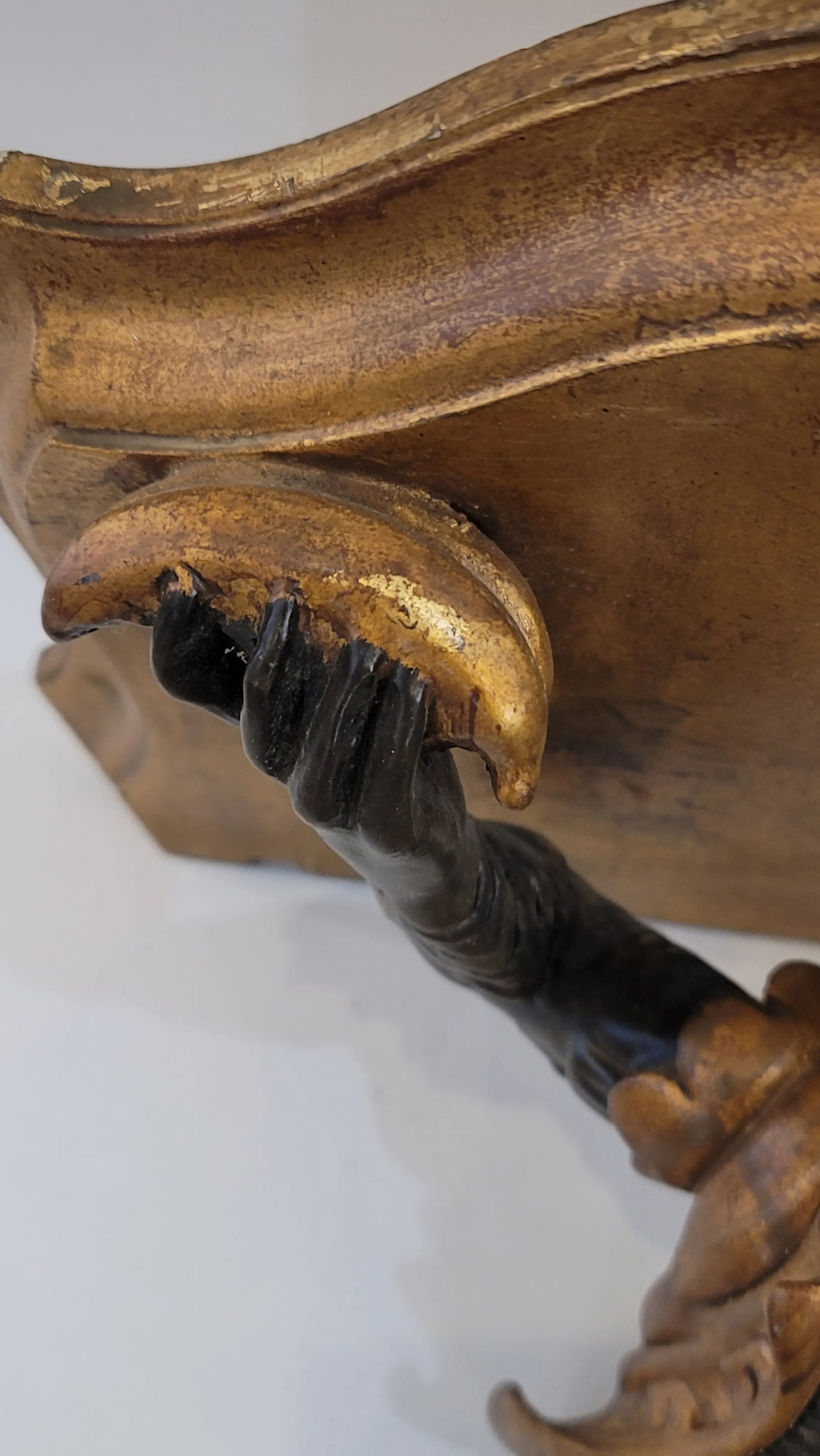 Baroque Pair Maitland Smith Monkey Shelfs With a Banana - 3