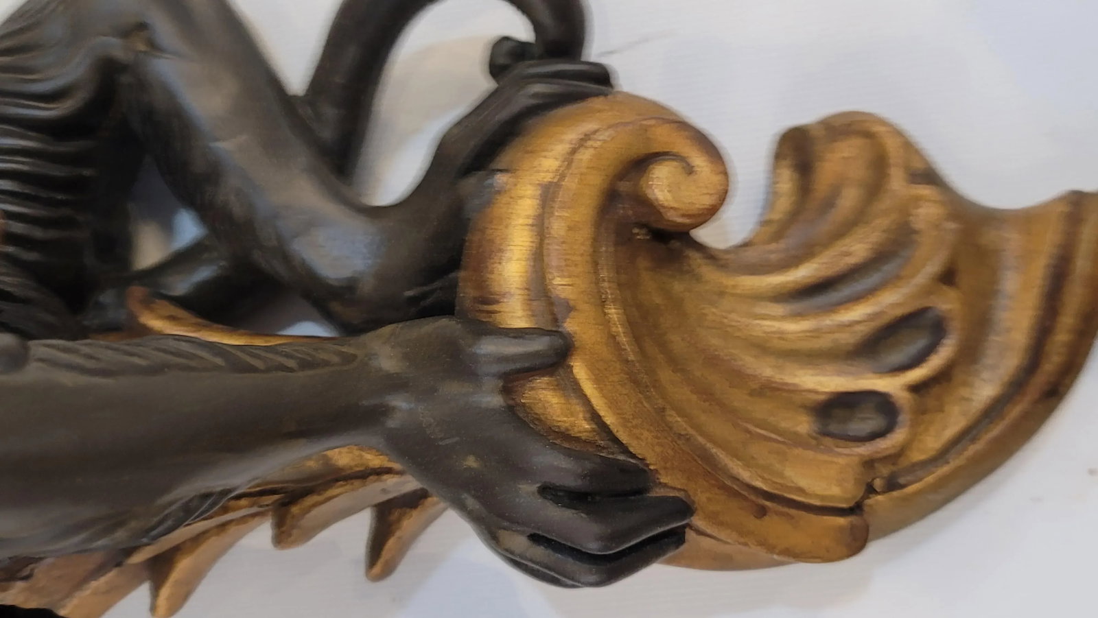 Baroque Pair Maitland Smith Monkey Shelfs With a Banana - 5