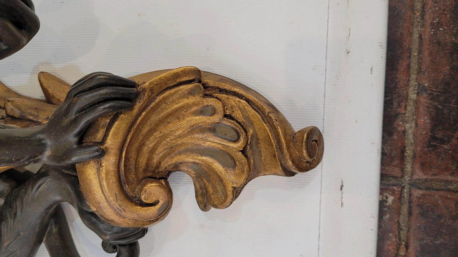 Baroque Pair Maitland Smith Monkey Shelfs With a Banana - 7