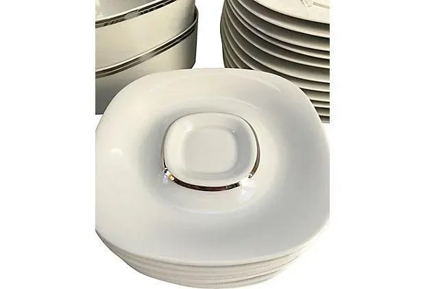 Modernist Suisse Langethal Dinner China Service - Set of 60 - 7