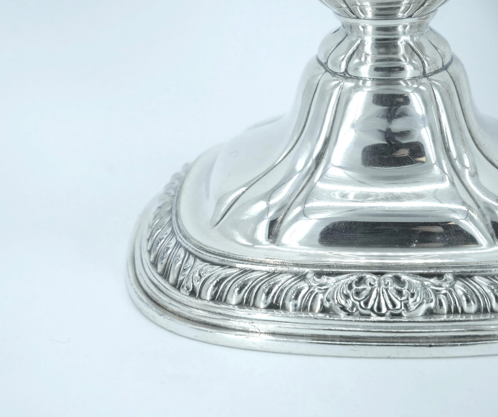Pair Gorham Silverplate Candlesticks in the English Regency Style - 12