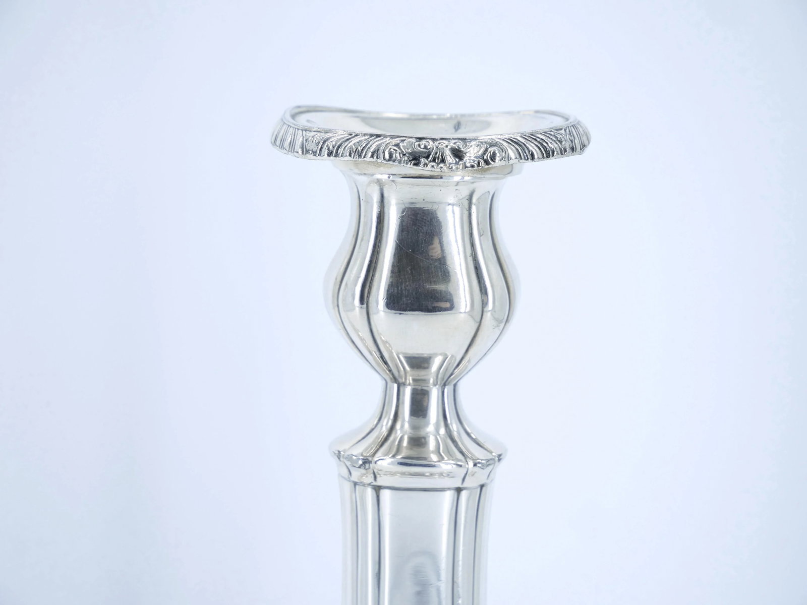 Pair Gorham Silverplate Candlesticks in the English Regency Style - 8