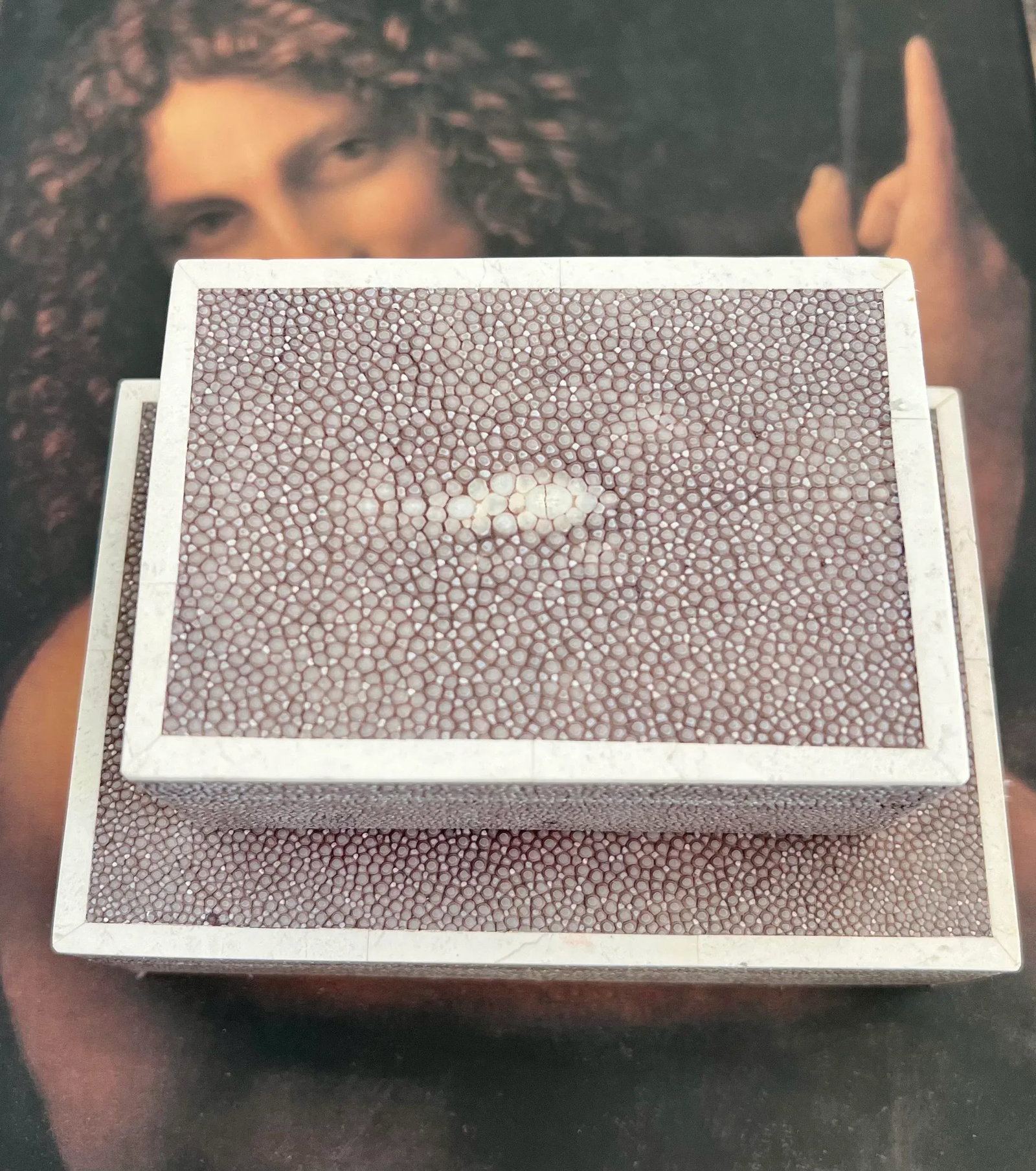 1980s Vintage Maitland - Smith Genuine Shagreen Boxes - Set of 2 - 3