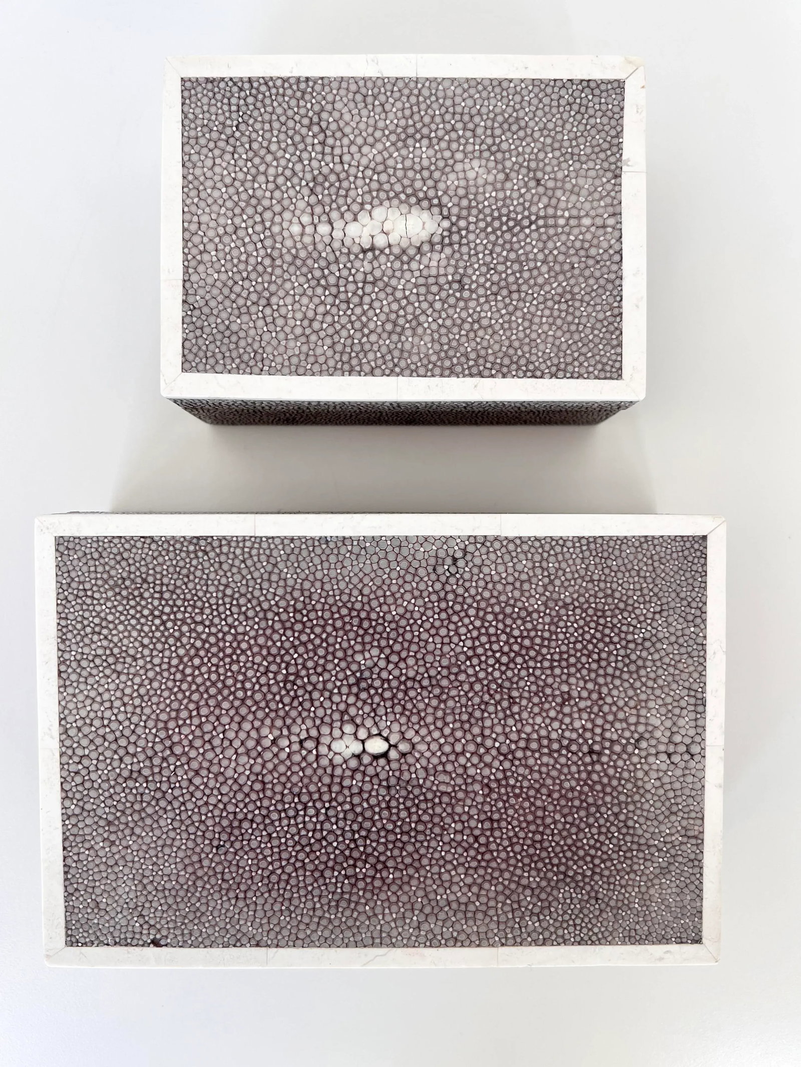1980s Vintage Maitland - Smith Genuine Shagreen Boxes - Set of 2 - 7