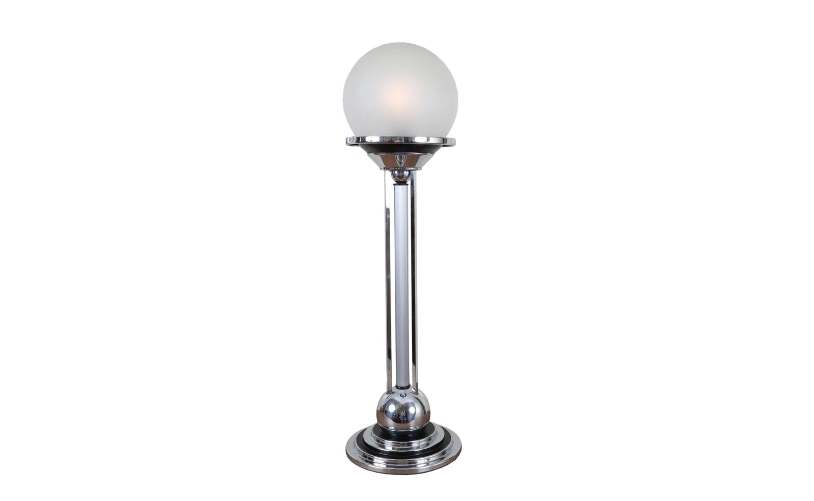 Vintage Art Deco Chrome Table Lamp - 2