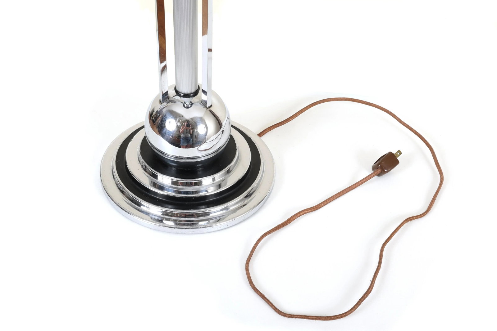 Vintage Art Deco Chrome Table Lamp - 7