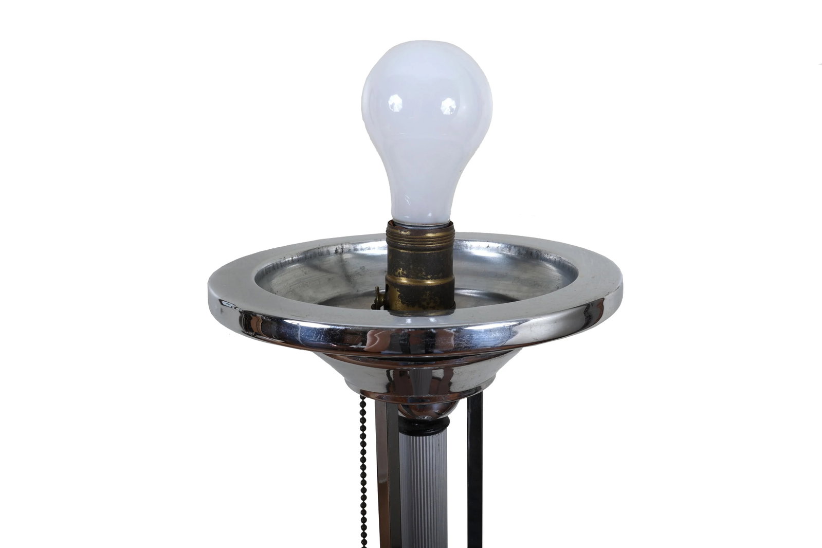 Vintage Art Deco Chrome Table Lamp - 8