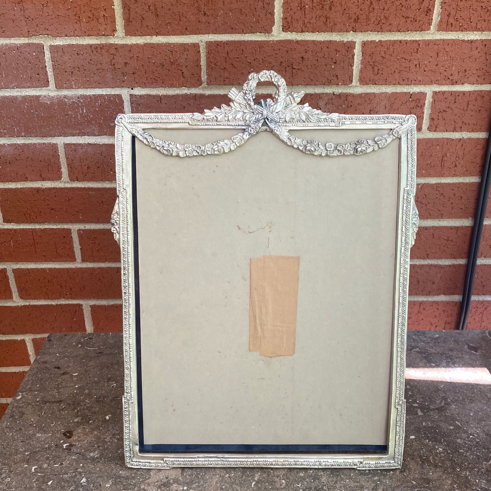 19th Century Louis XVI Silverplate Picture Frame - 13