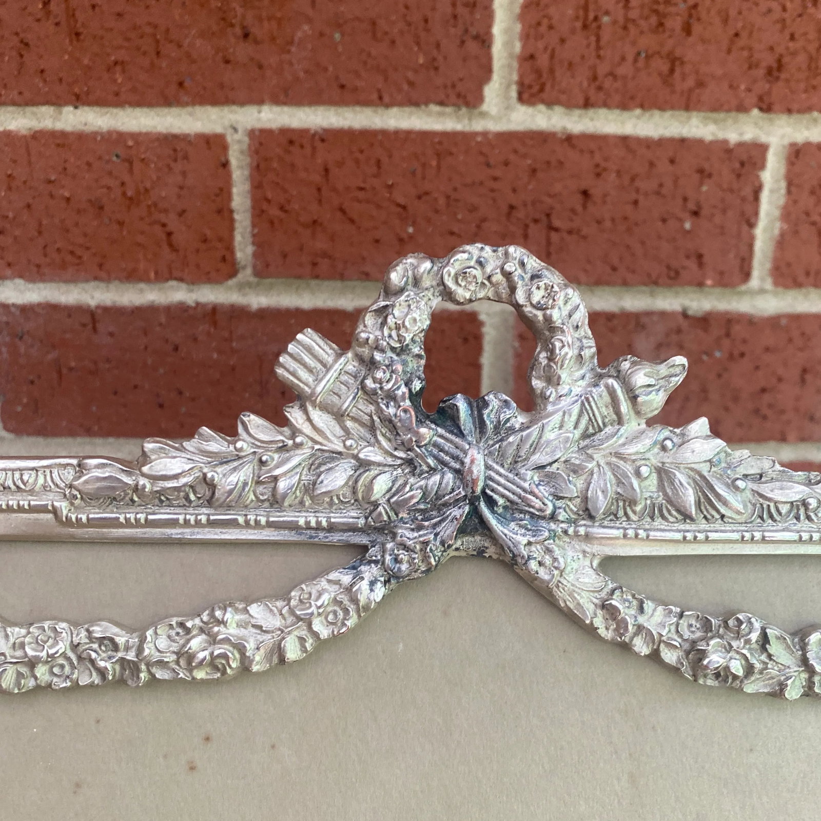 19th Century Louis XVI Silverplate Picture Frame - 4