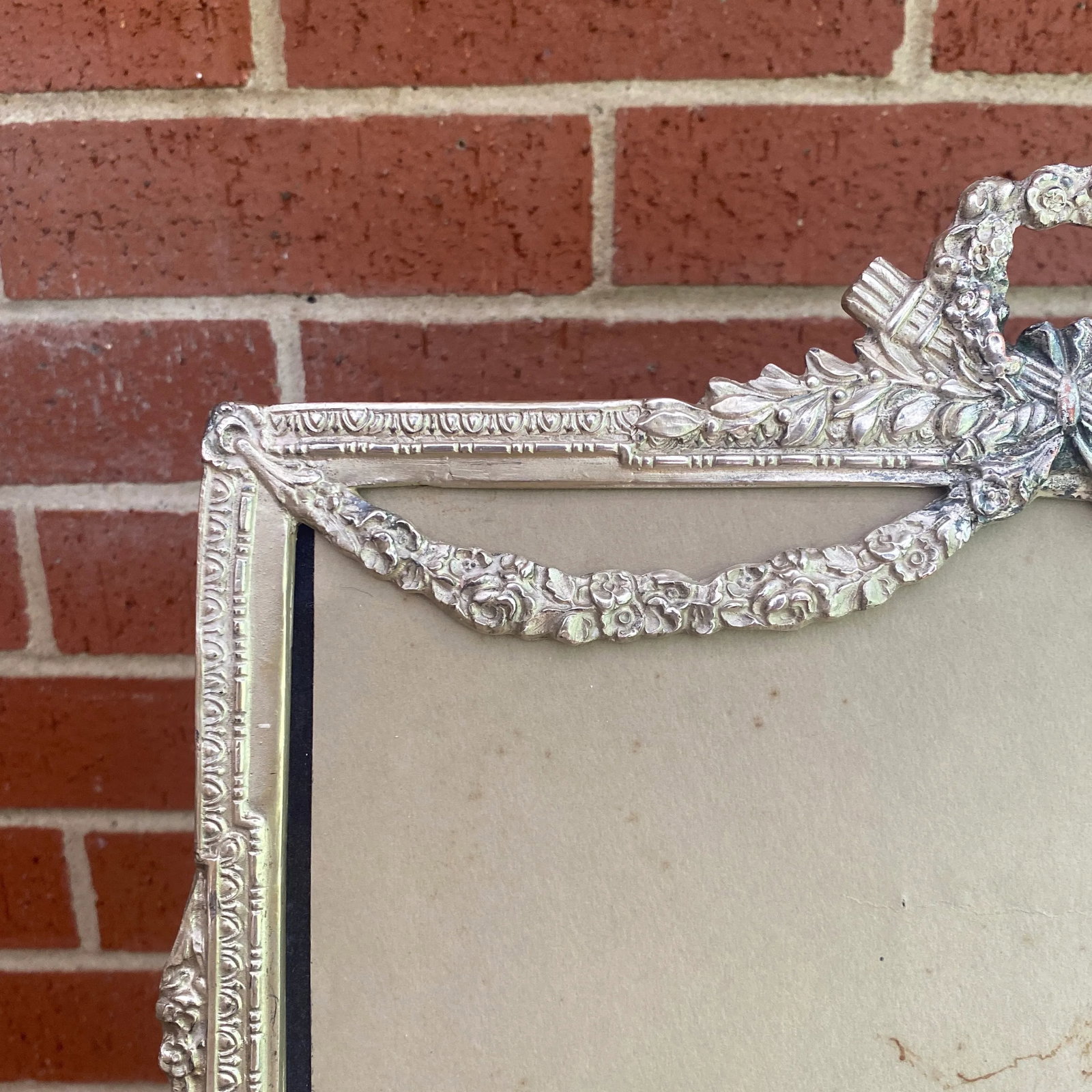 19th Century Louis XVI Silverplate Picture Frame - 6