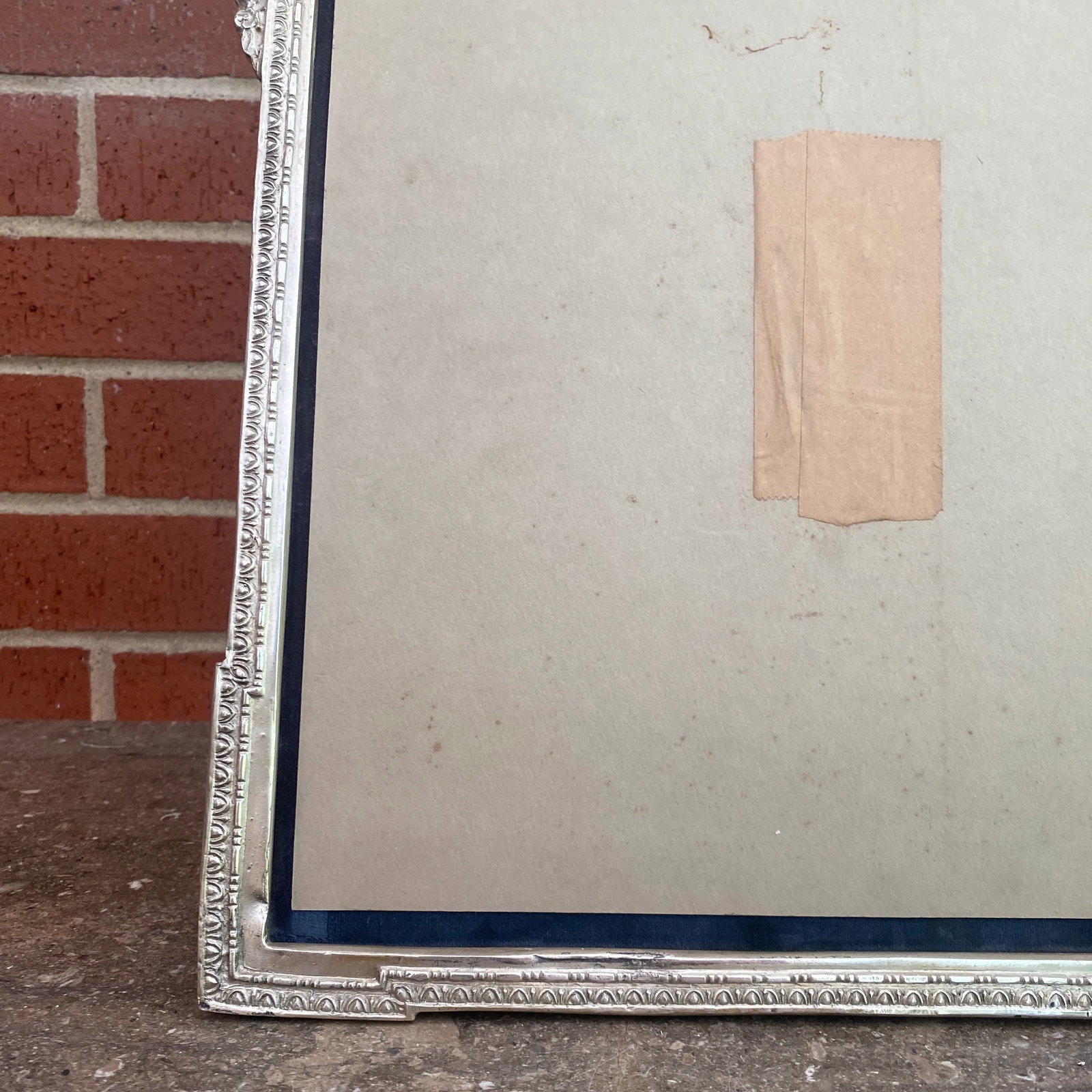 19th Century Louis XVI Silverplate Picture Frame - 7