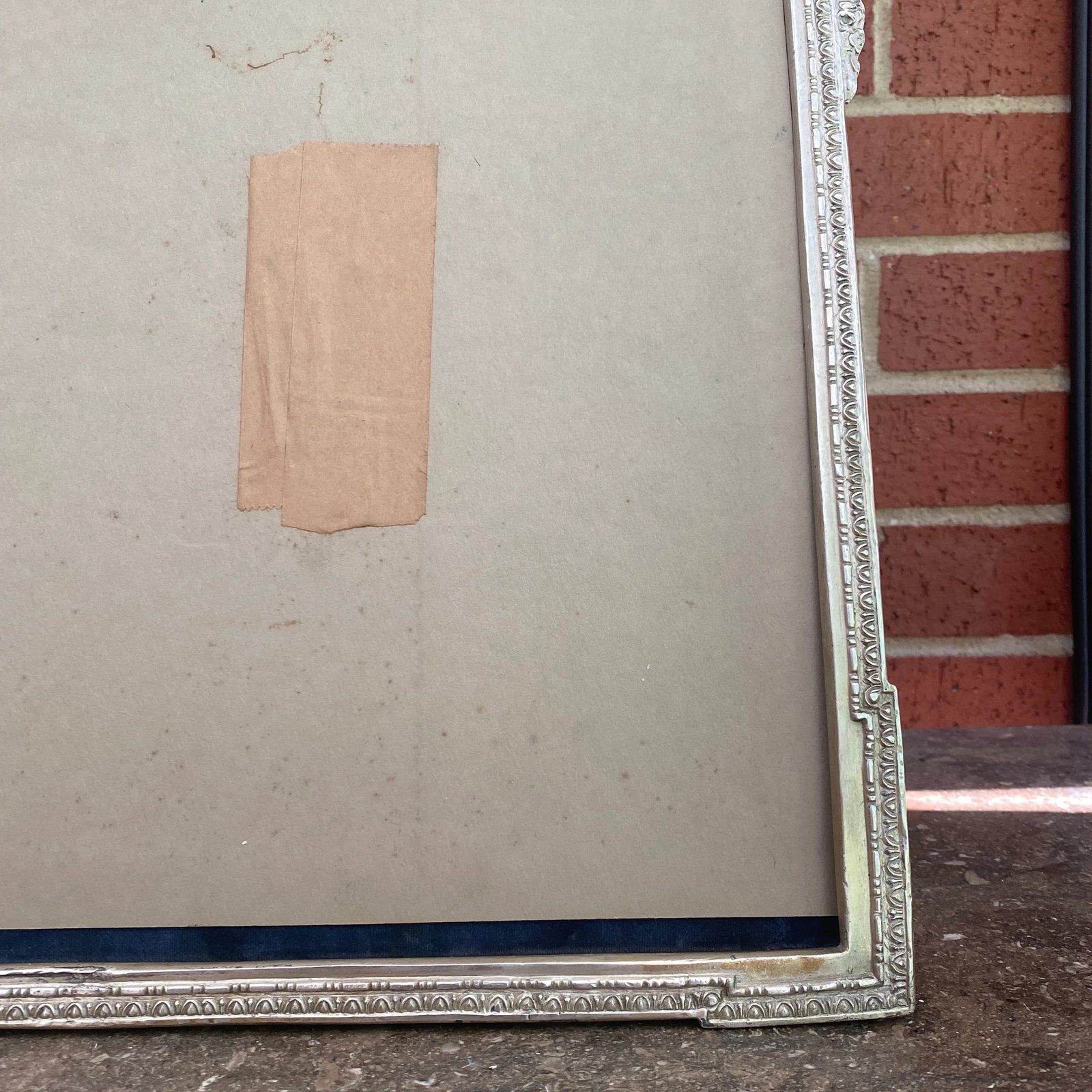 19th Century Louis XVI Silverplate Picture Frame - 8