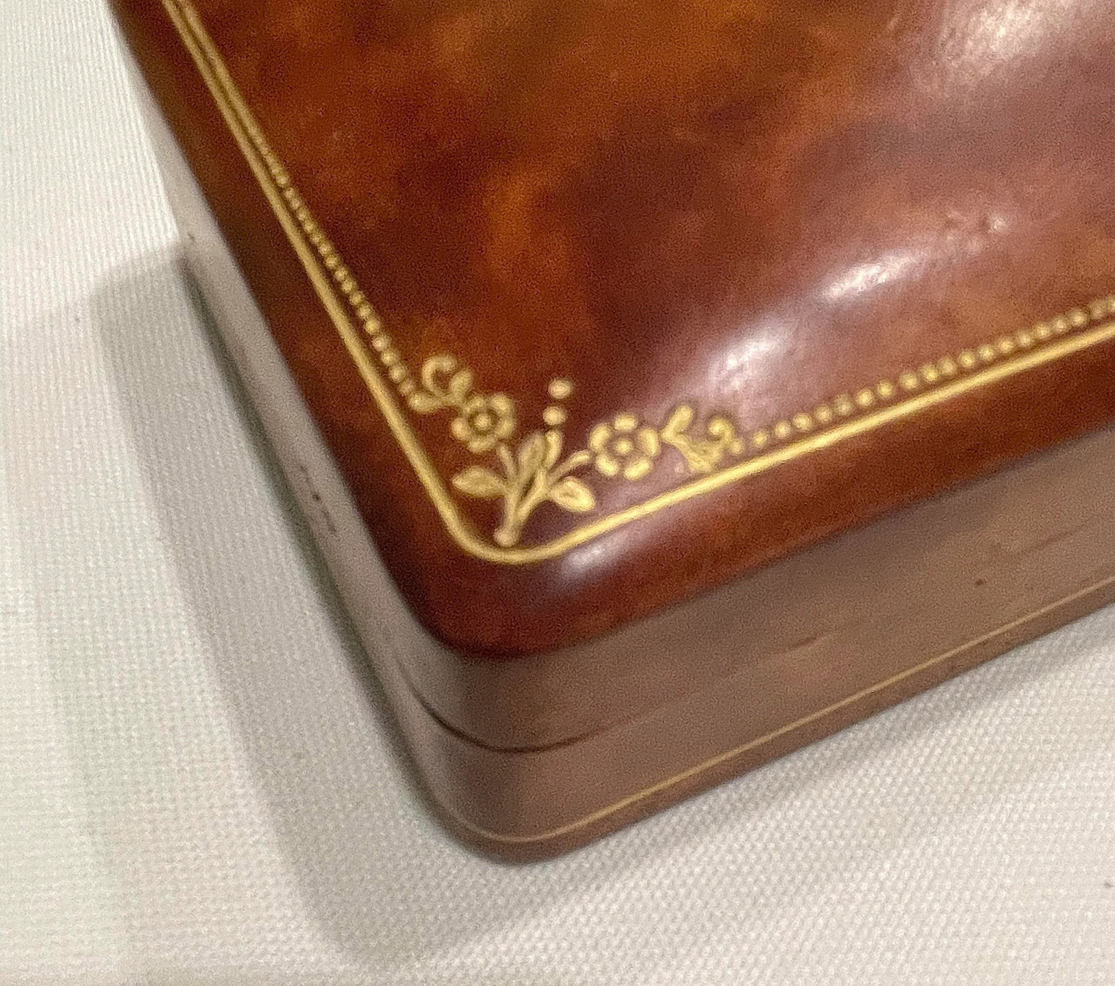 1959 Mid-Century Vintage Italian Leather Box - 6