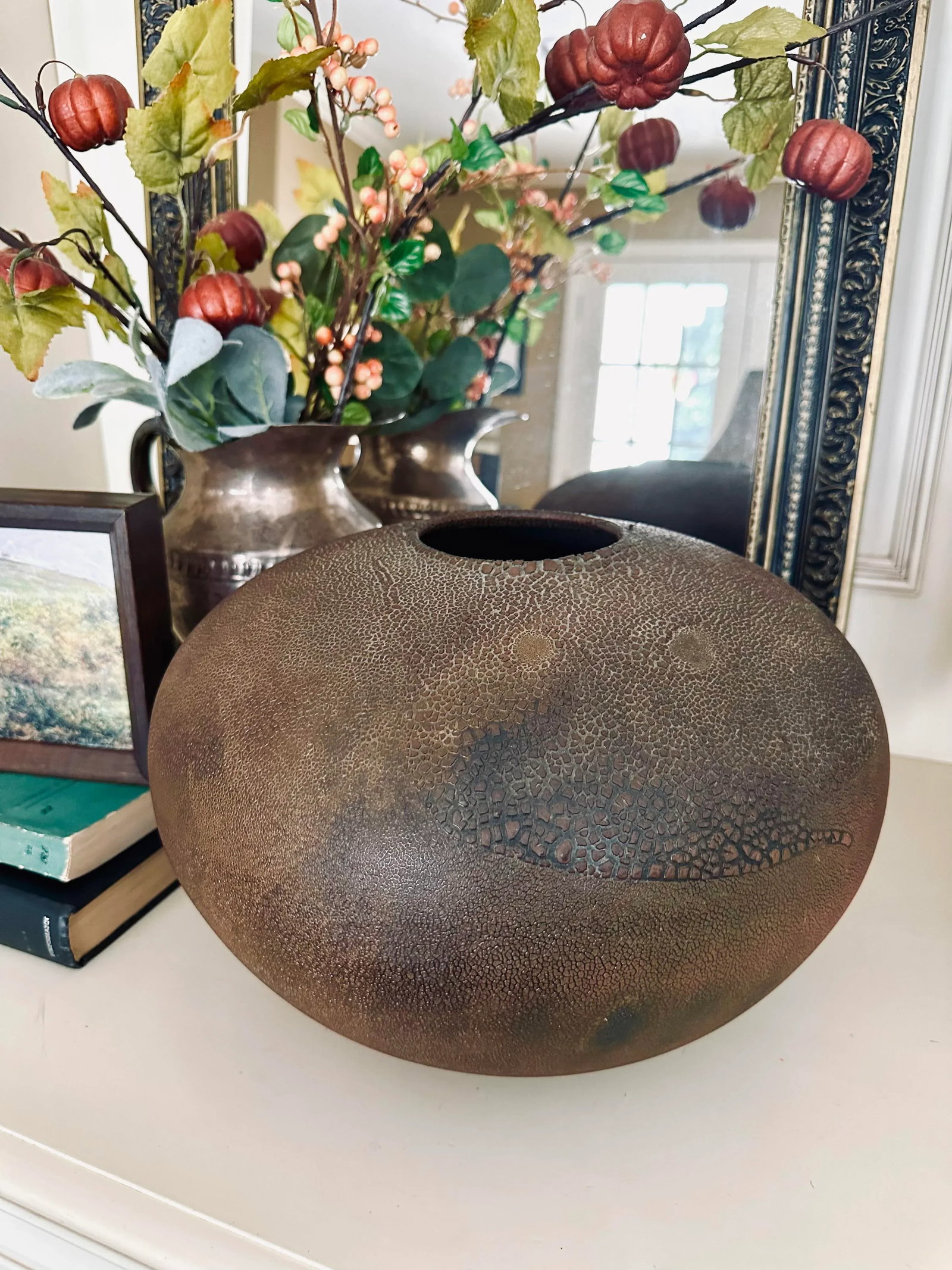 1970s Tony Evans Raku Art Pottery Vase - 7