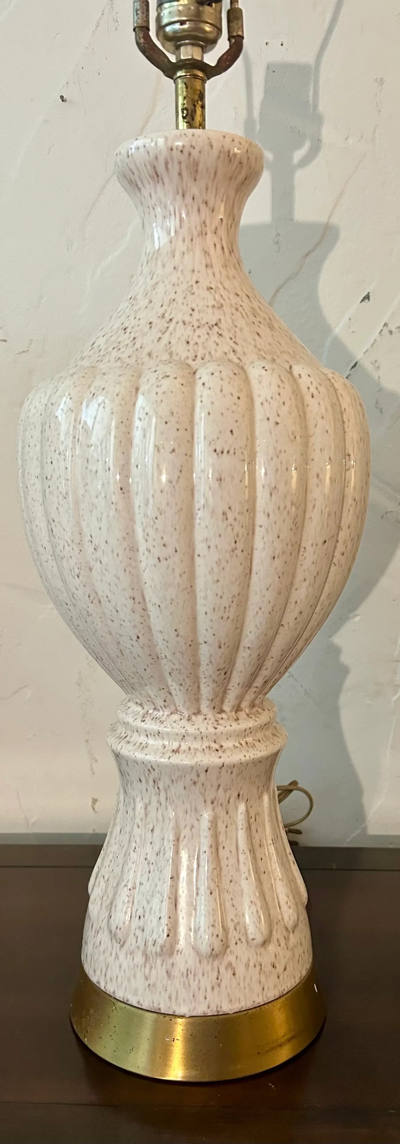 1960's Hollywood Regency Gold Flecked Ceramic Table Lamps- a Pair - 10