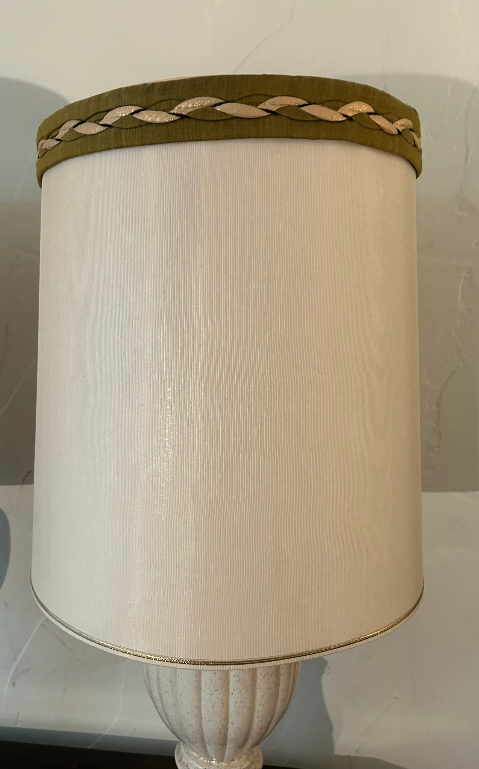 1960's Hollywood Regency Gold Flecked Ceramic Table Lamps- a Pair - 5