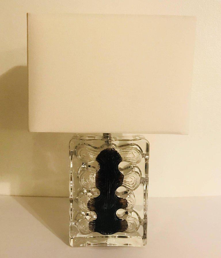 1970s Daum Crystal Table Lamp - 2