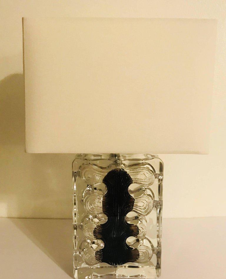 1970s Daum Crystal Table Lamp - 7