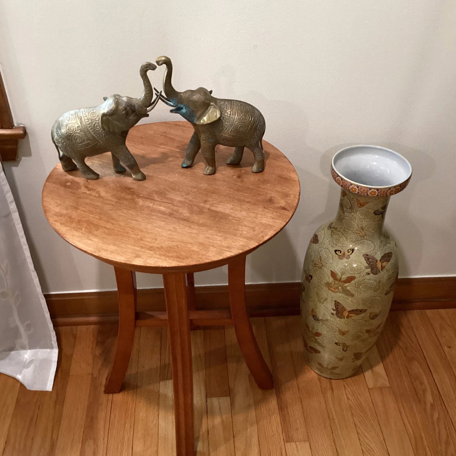 Mid 20th Century Vintage Solid Brass Elephant Book Ends Original Patina - Set of 2 - 8