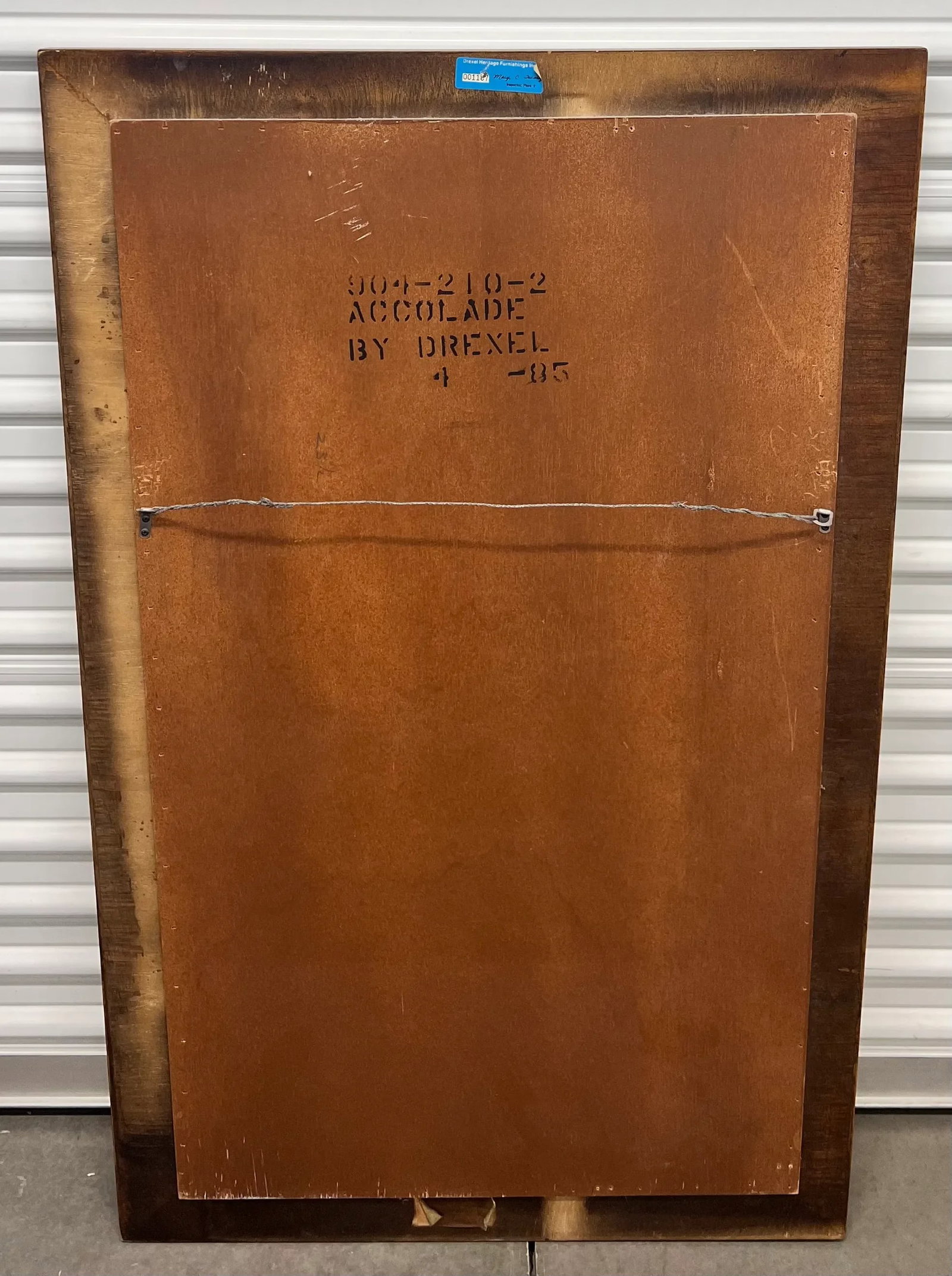 1970s Drexel Accolade Campaign Style Brass Accents Wall Mirror - 4