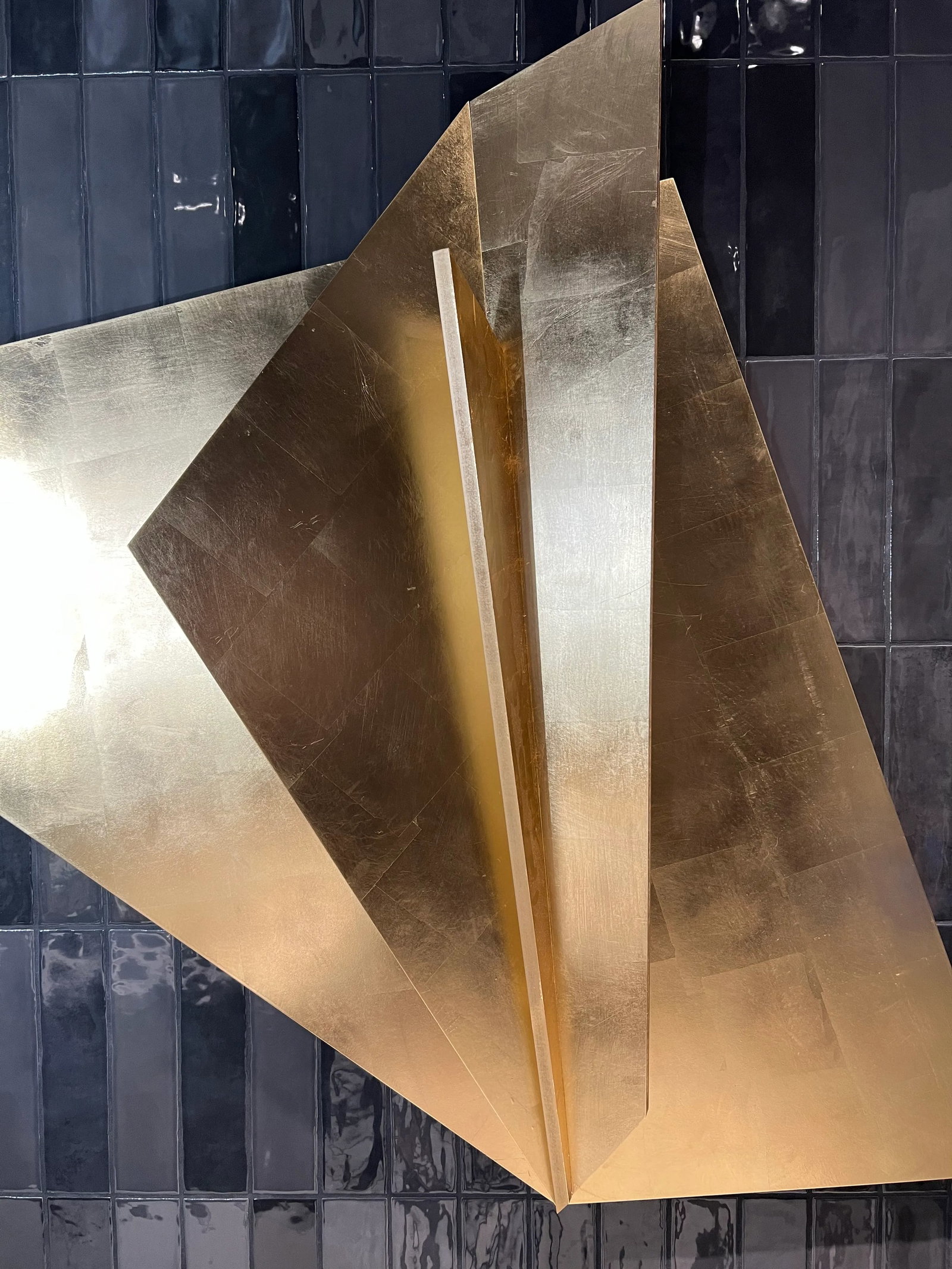 Gold Leaf Wall Sculpure - 2
