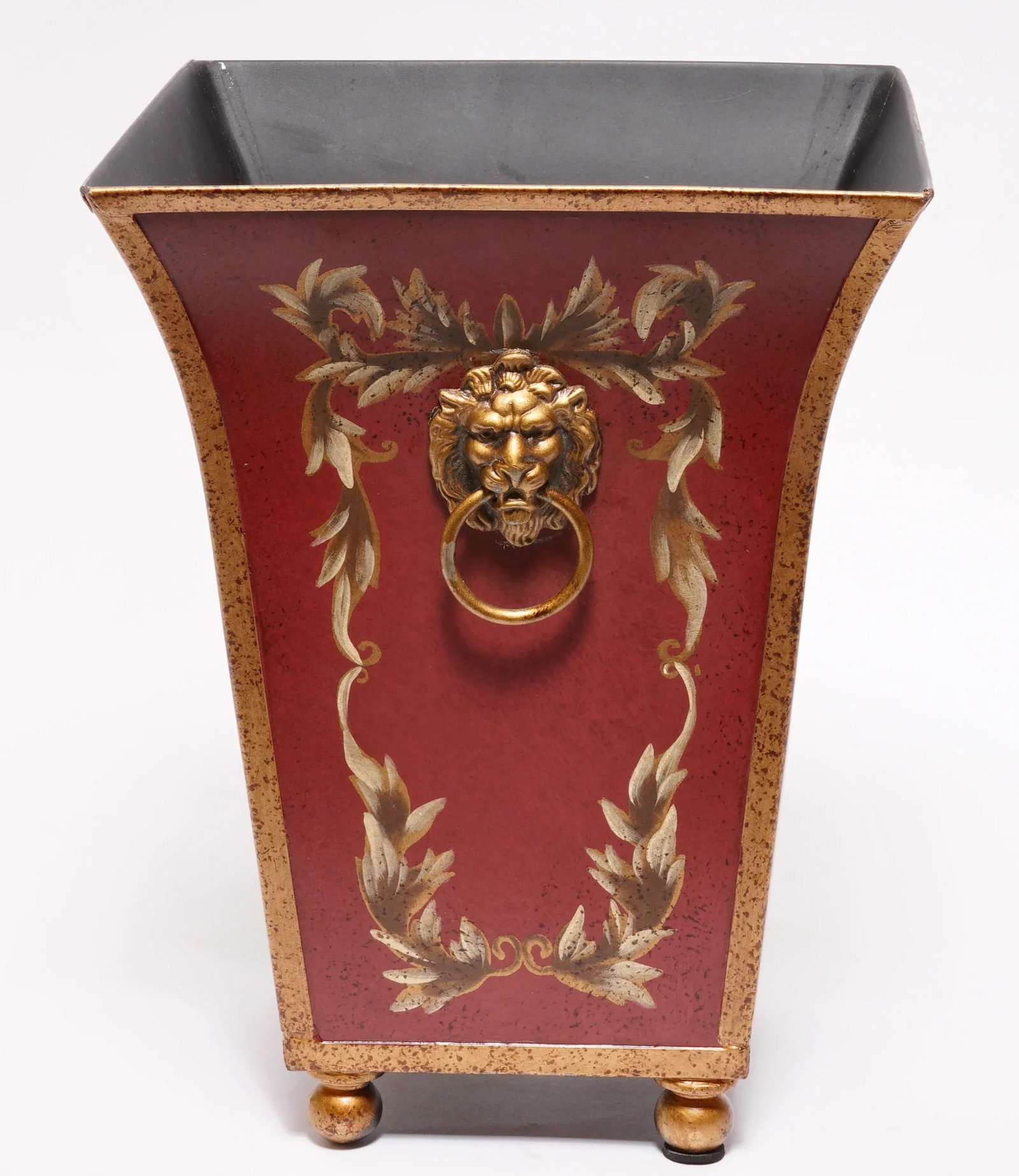 2000s French Tole Flared Cachepot Planter - 2