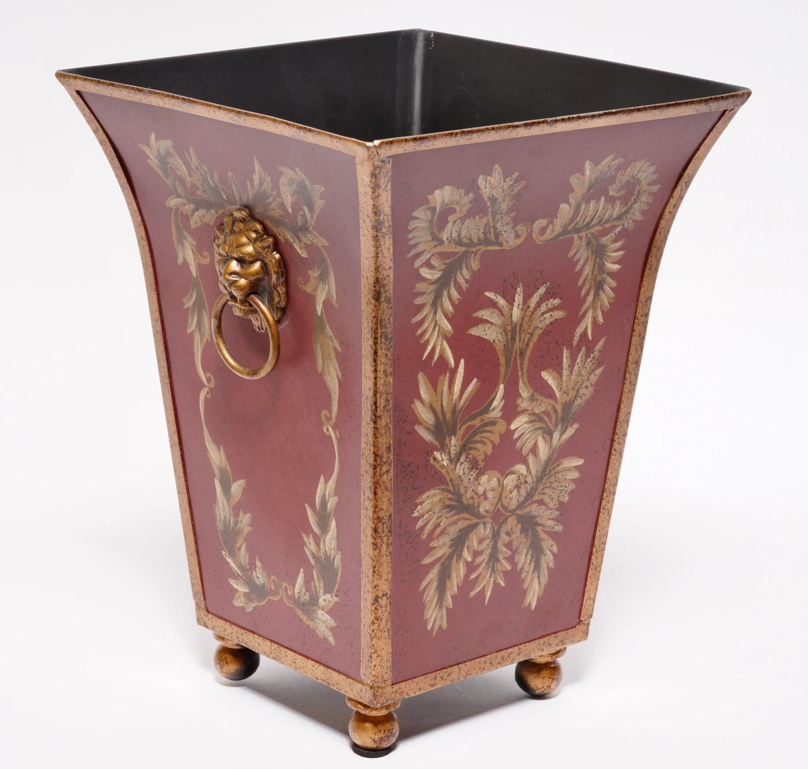 2000s French Tole Flared Cachepot Planter - 3