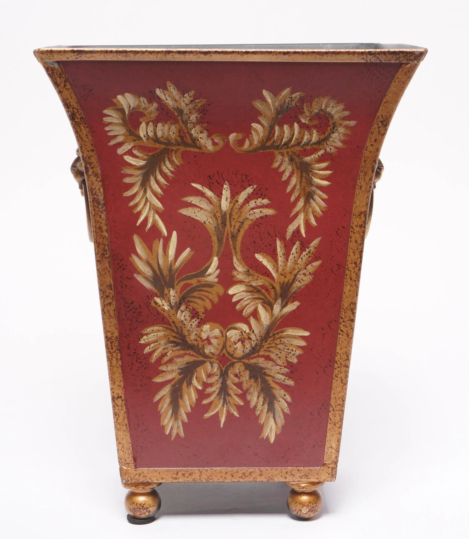 2000s French Tole Flared Cachepot Planter - 4