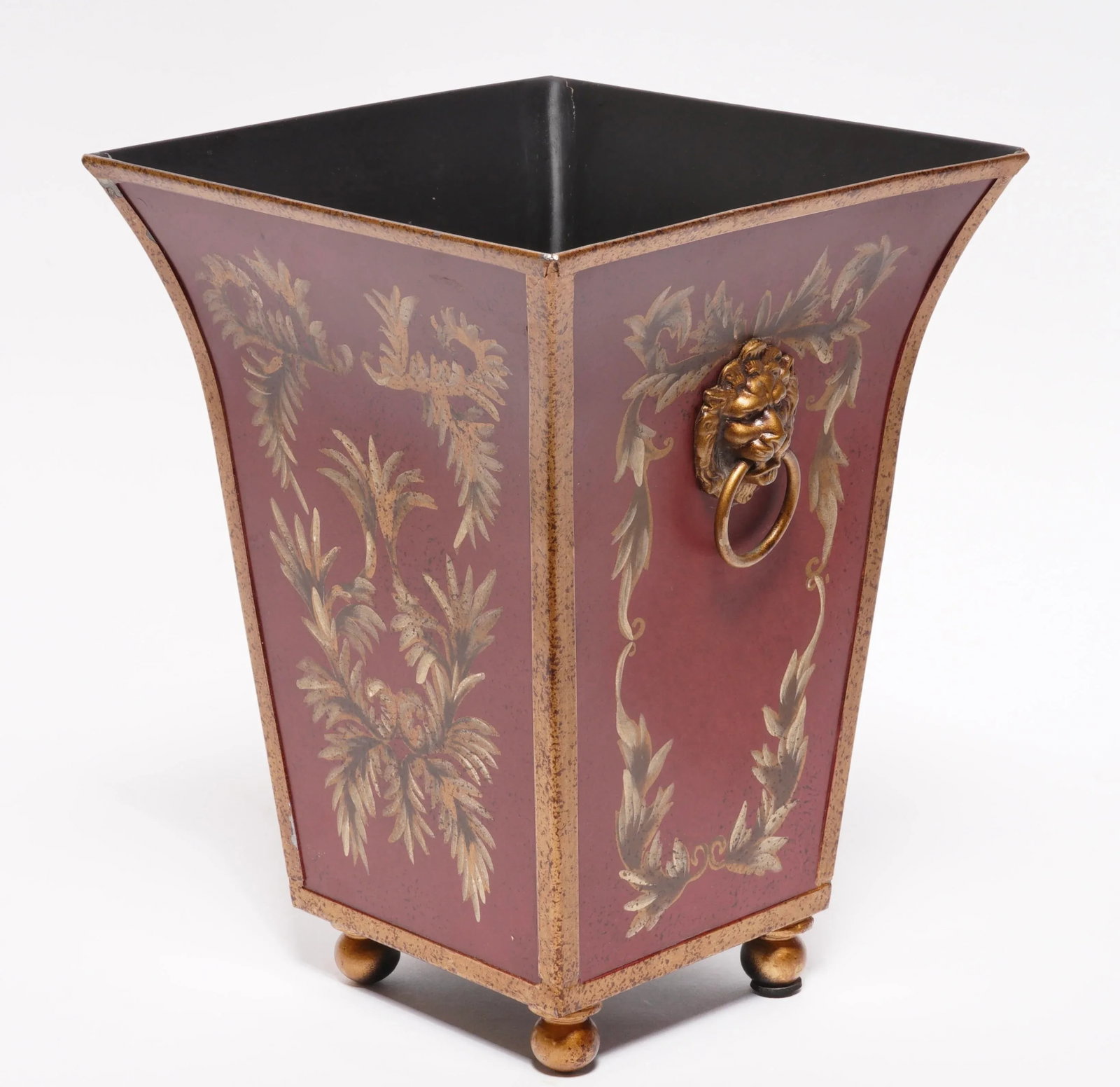 2000s French Tole Flared Cachepot Planter - 6