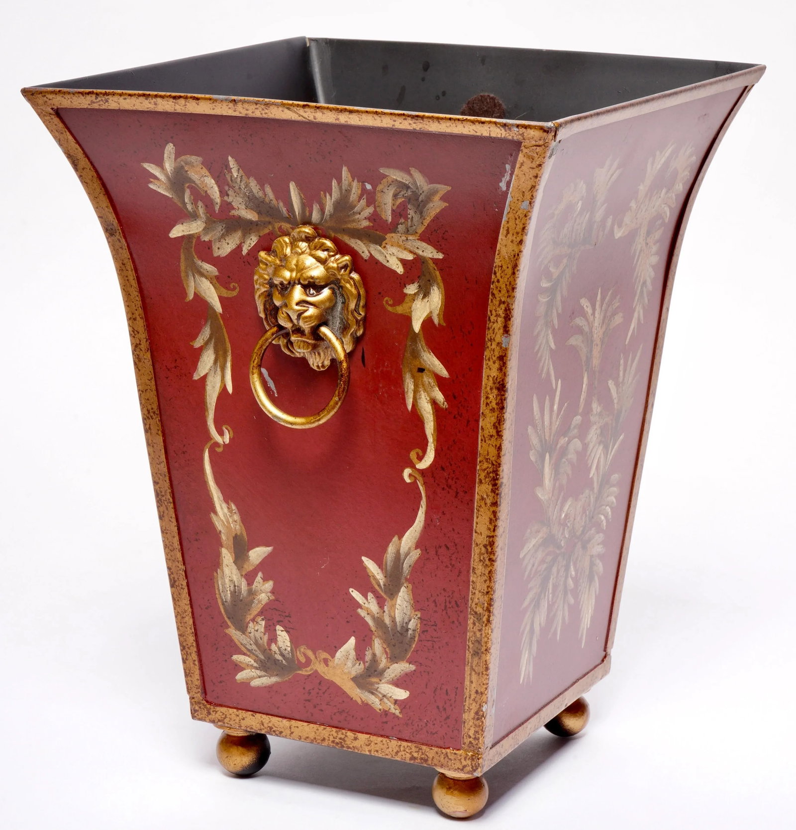 2000s French Tole Flared Cachepot Planter - 7