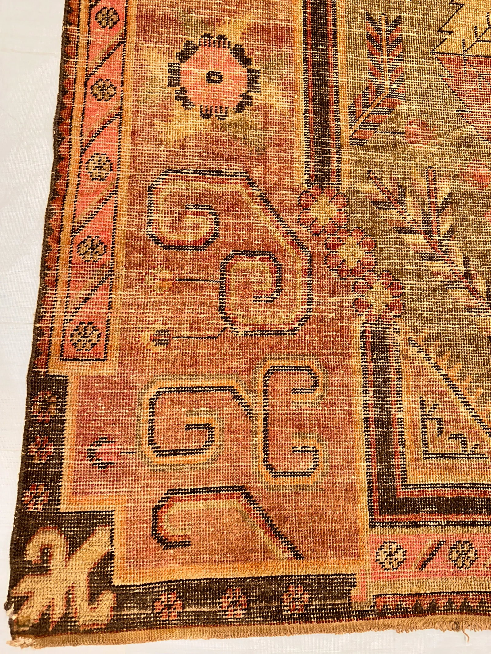 Late 19th Century Late-19th Century Khotan Samarkand Rug - 3