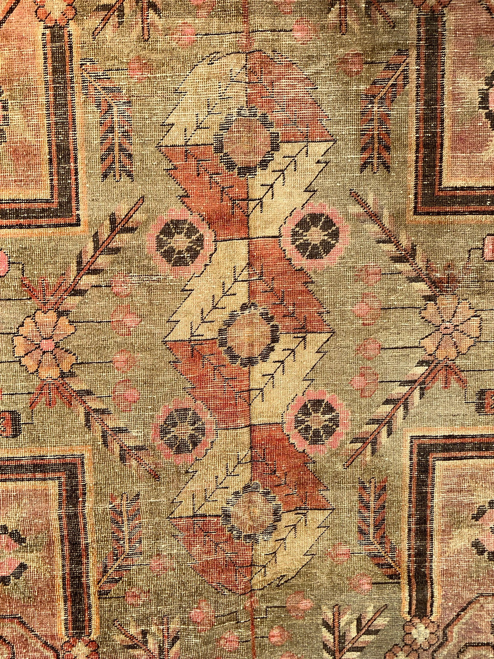Late 19th Century Late-19th Century Khotan Samarkand Rug - 4