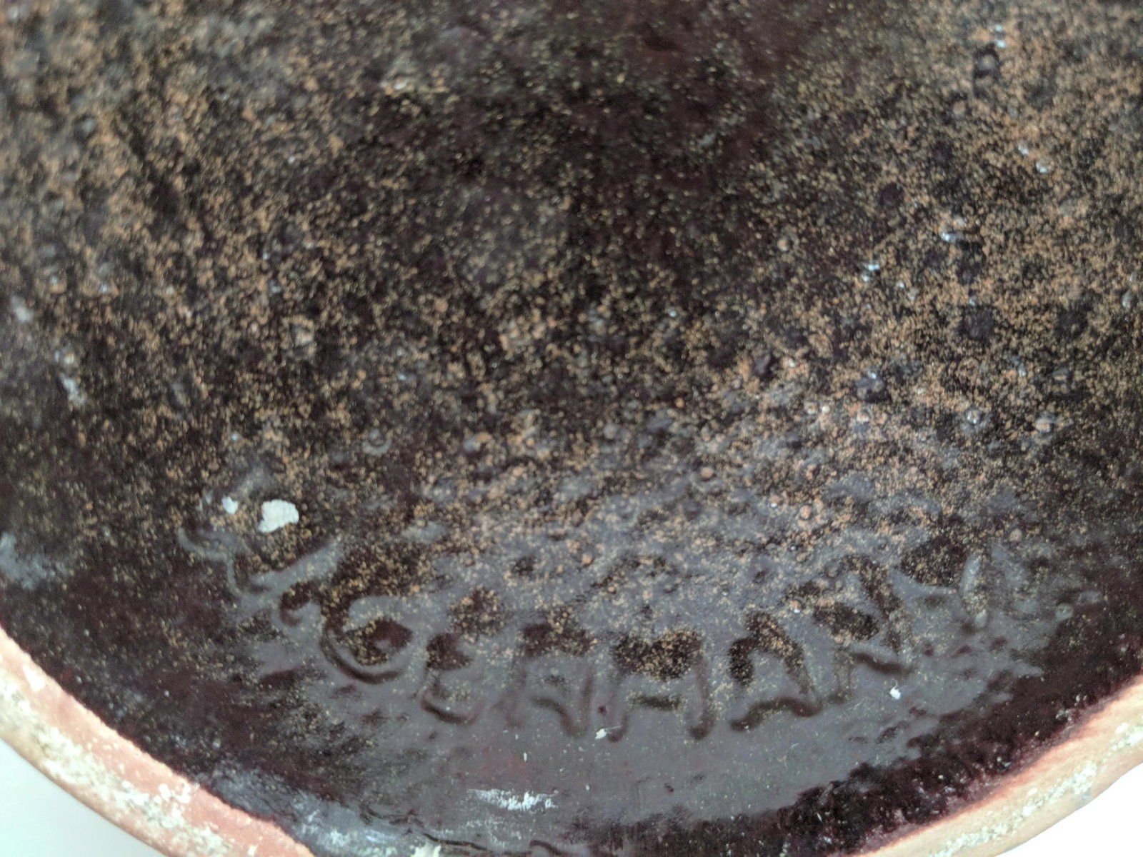 West Germany Ceramic Purple Lava Vase - 7