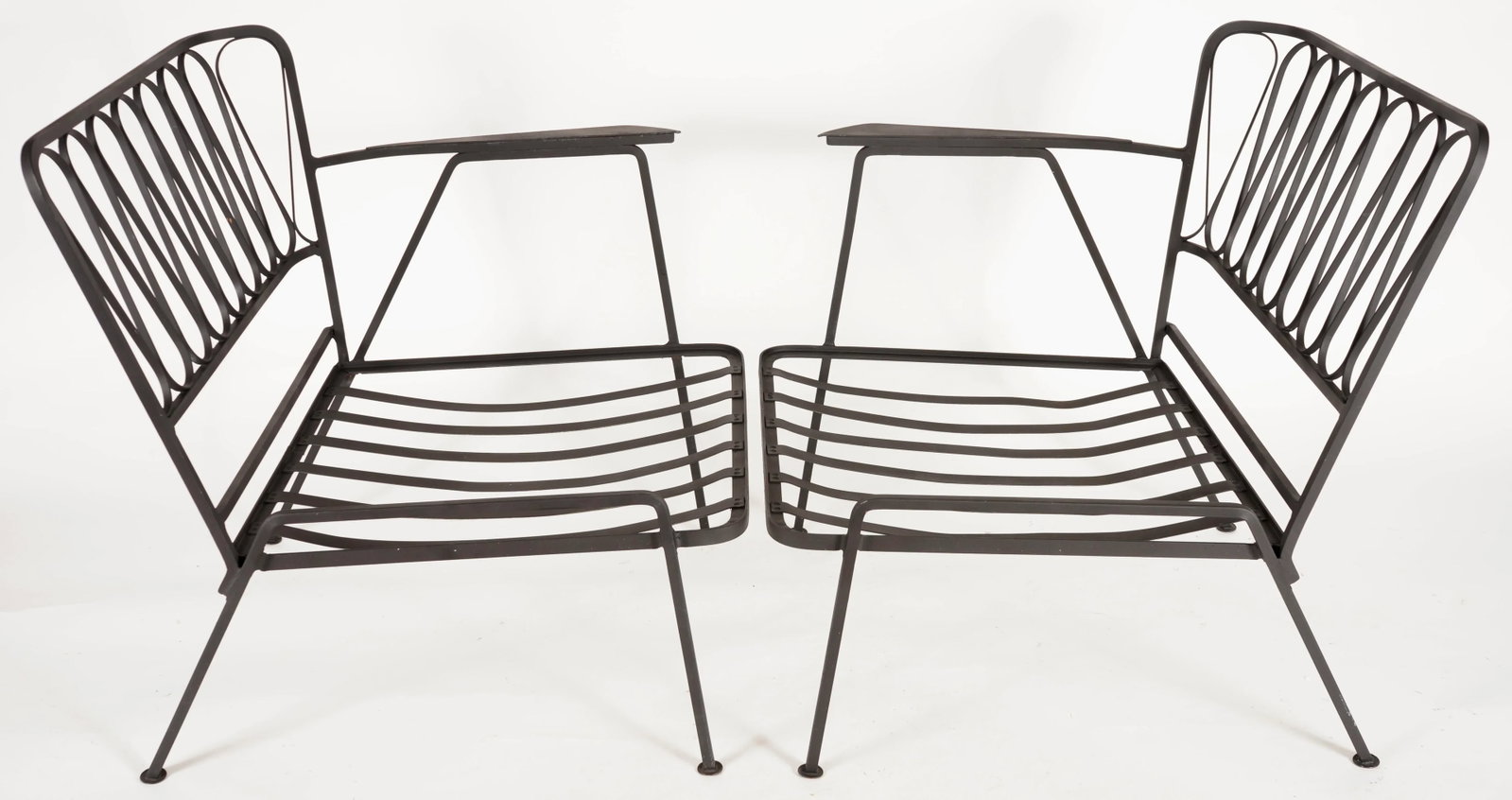 Vintage Maurizio Tempistini for Salterini "Ribbon" Arm Lounge Chairs -Set of 2 Unmarked - 12