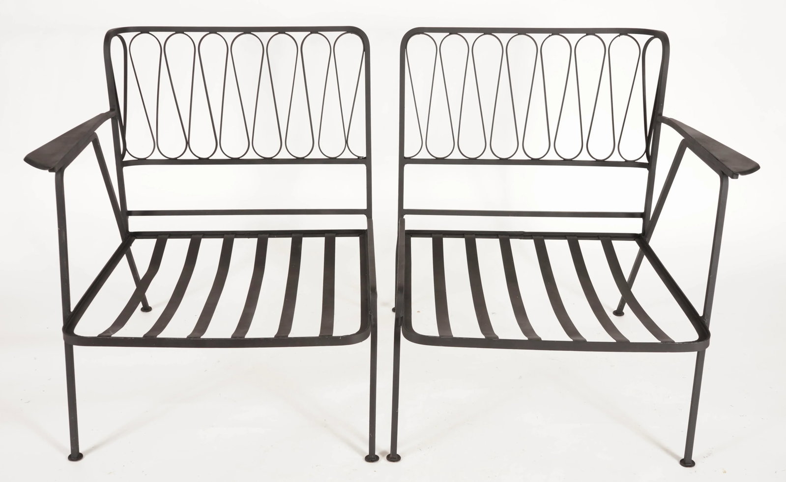 Vintage Maurizio Tempistini for Salterini "Ribbon" Arm Lounge Chairs -Set of 2 Unmarked - 2