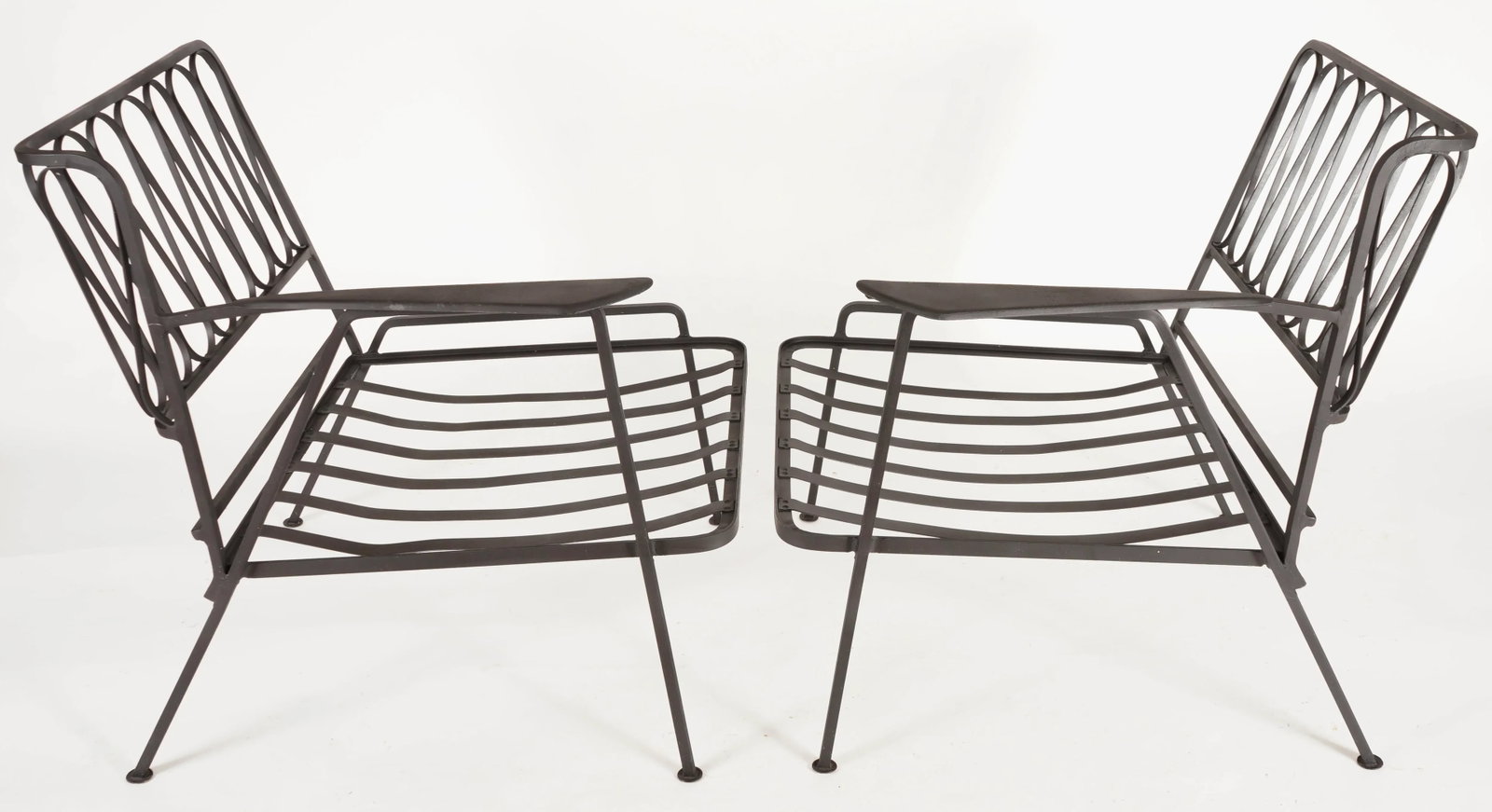 Vintage Maurizio Tempistini for Salterini "Ribbon" Arm Lounge Chairs -Set of 2 Unmarked - 3