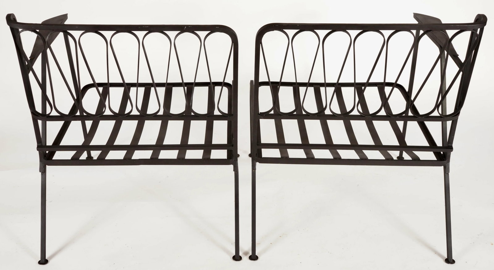 Vintage Maurizio Tempistini for Salterini "Ribbon" Arm Lounge Chairs -Set of 2 Unmarked - 4