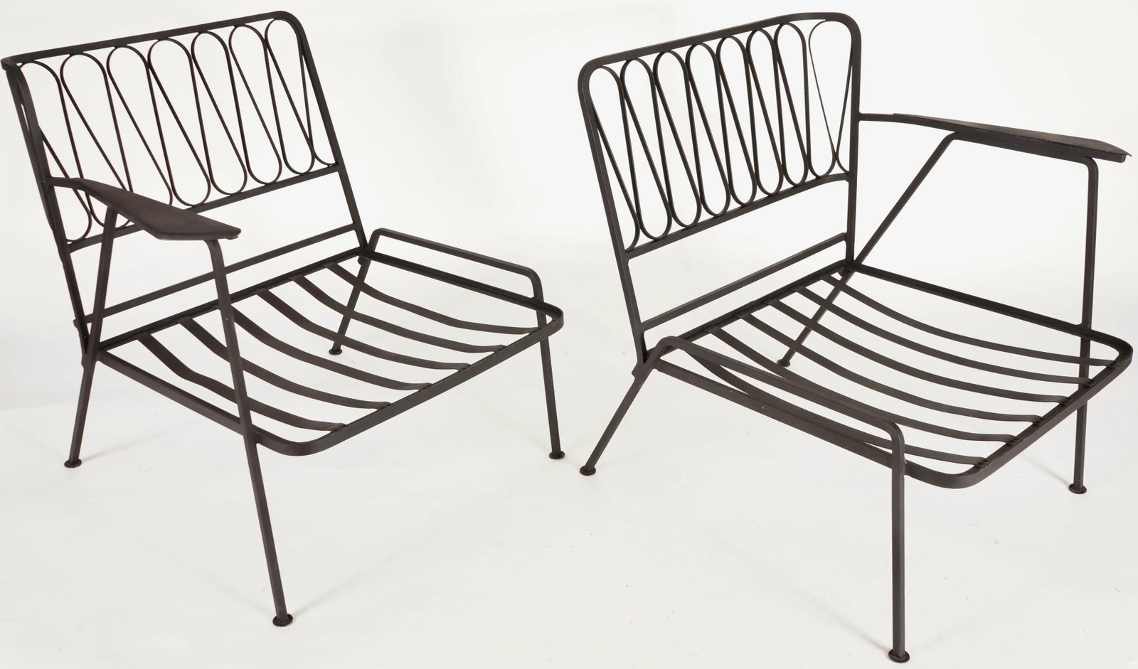 Vintage Maurizio Tempistini for Salterini "Ribbon" Arm Lounge Chairs -Set of 2 Unmarked - 5