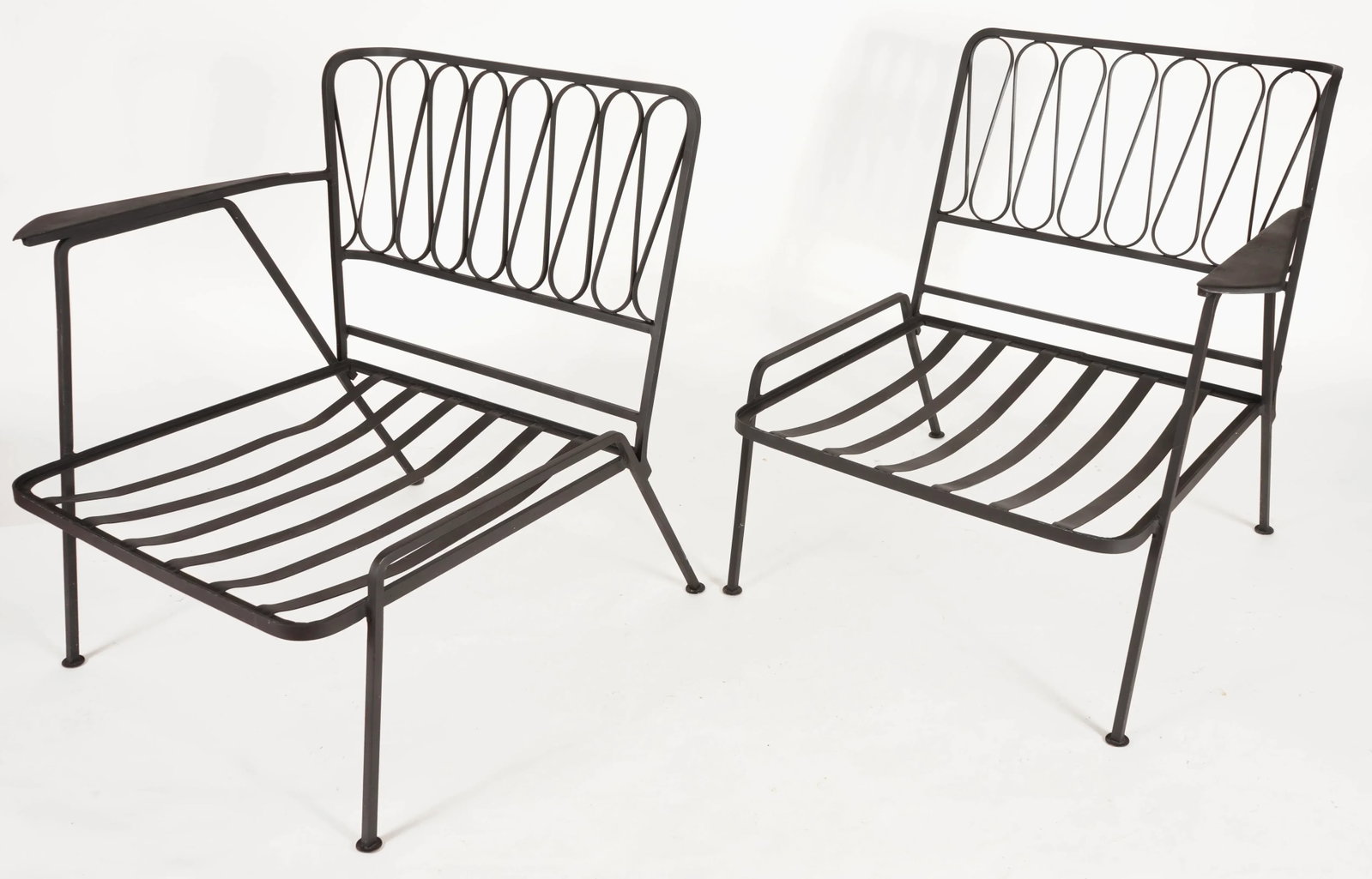Vintage Maurizio Tempistini for Salterini "Ribbon" Arm Lounge Chairs -Set of 2 Unmarked - 6