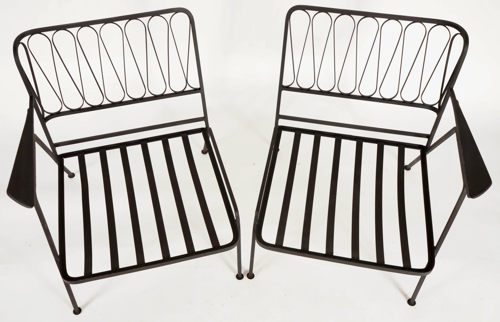 Vintage Maurizio Tempistini for Salterini "Ribbon" Arm Lounge Chairs -Set of 2 Unmarked - 9