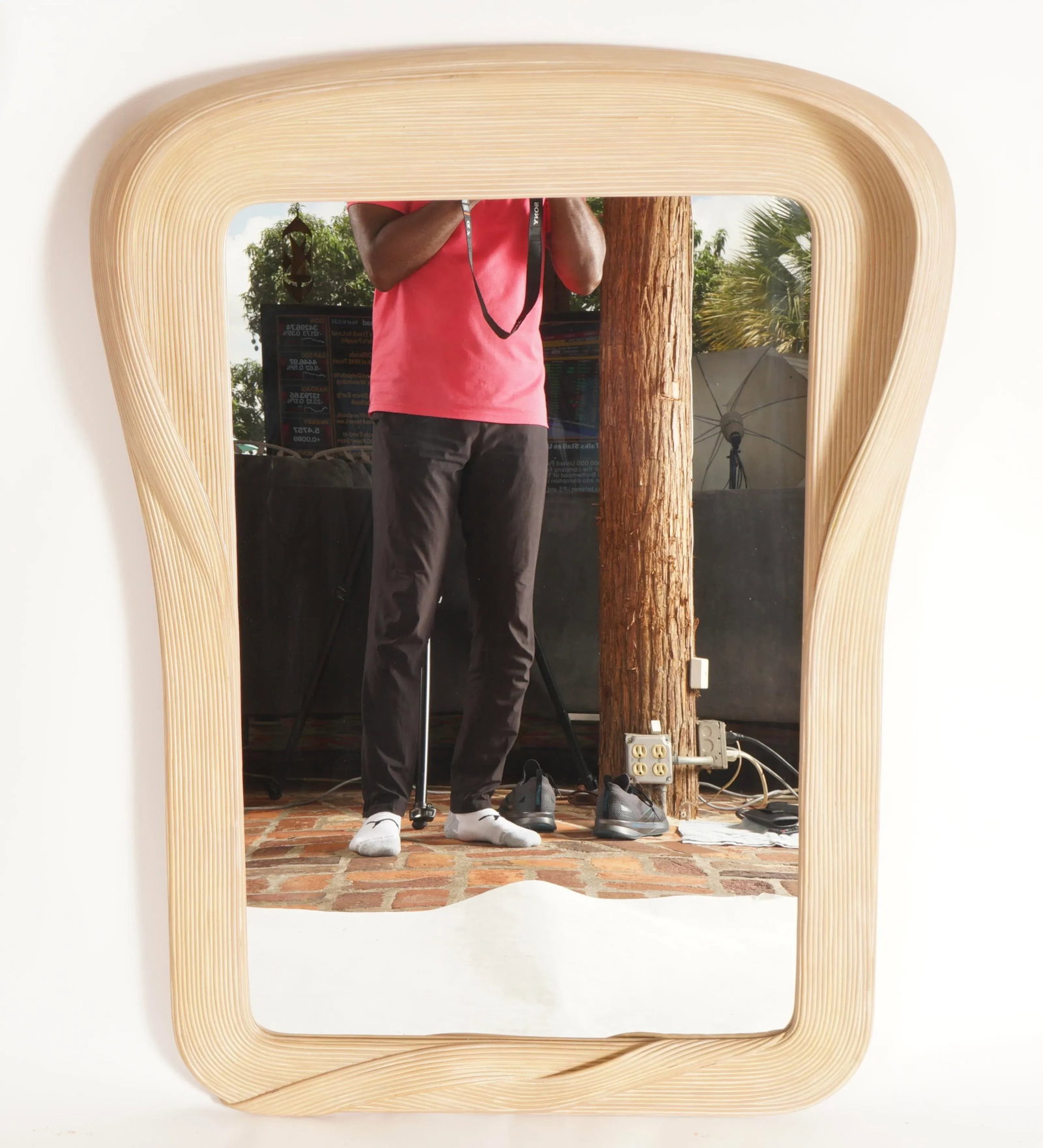 Betty Cobonpue Scultura Rattan Wall Mirror - 2