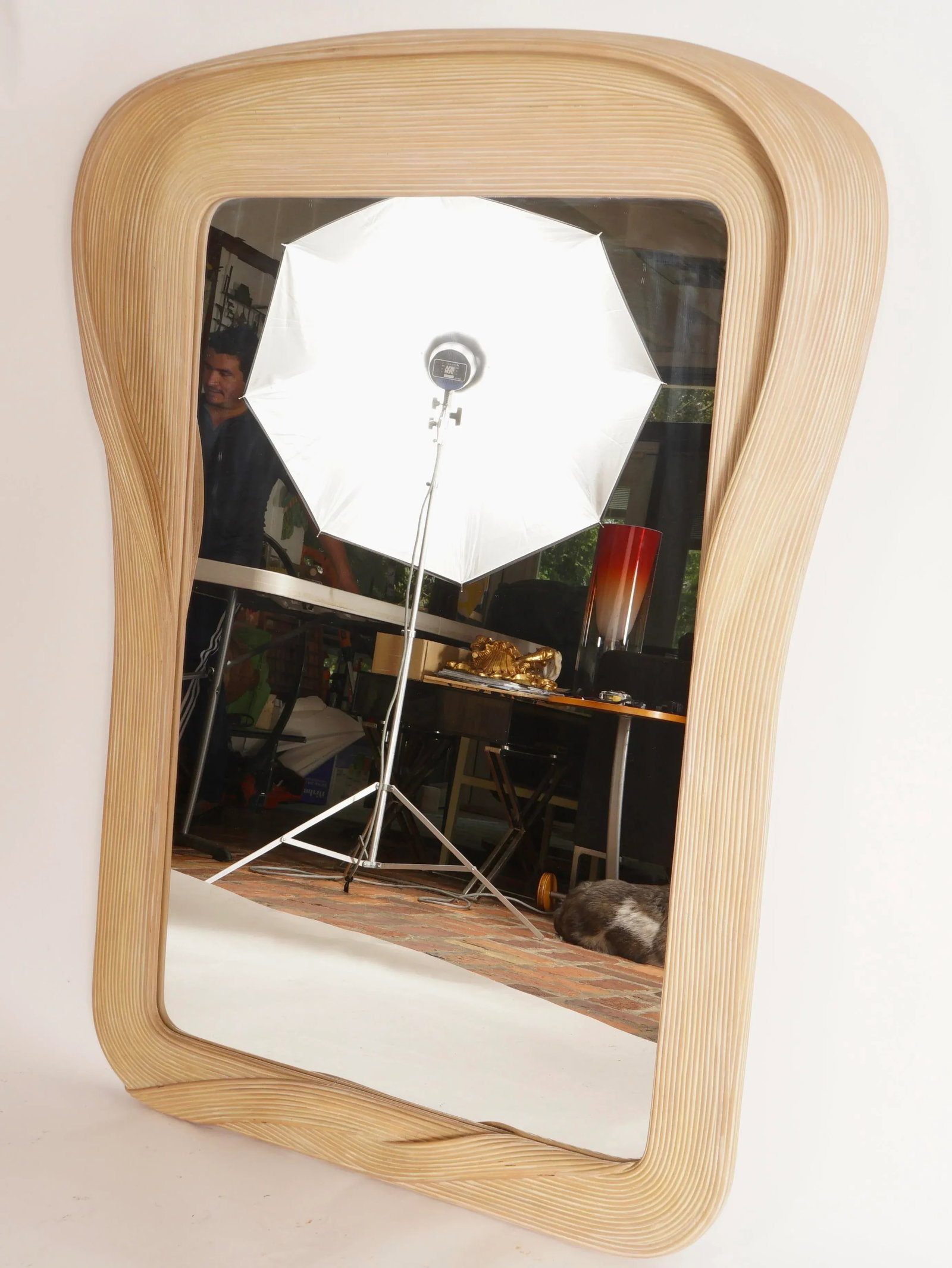 Betty Cobonpue Scultura Rattan Wall Mirror - 5