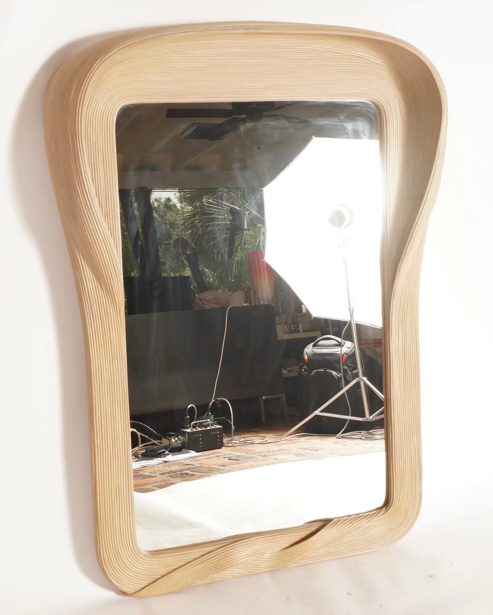 Betty Cobonpue Scultura Rattan Wall Mirror - 6