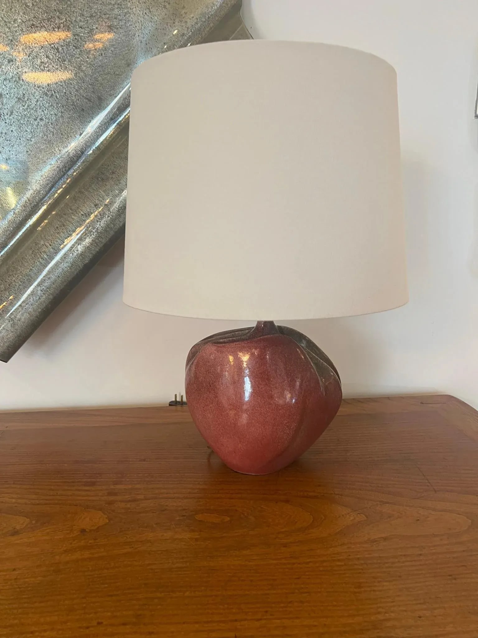 French 1960s Tim Orr Art Pottery Mid Century Table Lamps - A Pair - 4