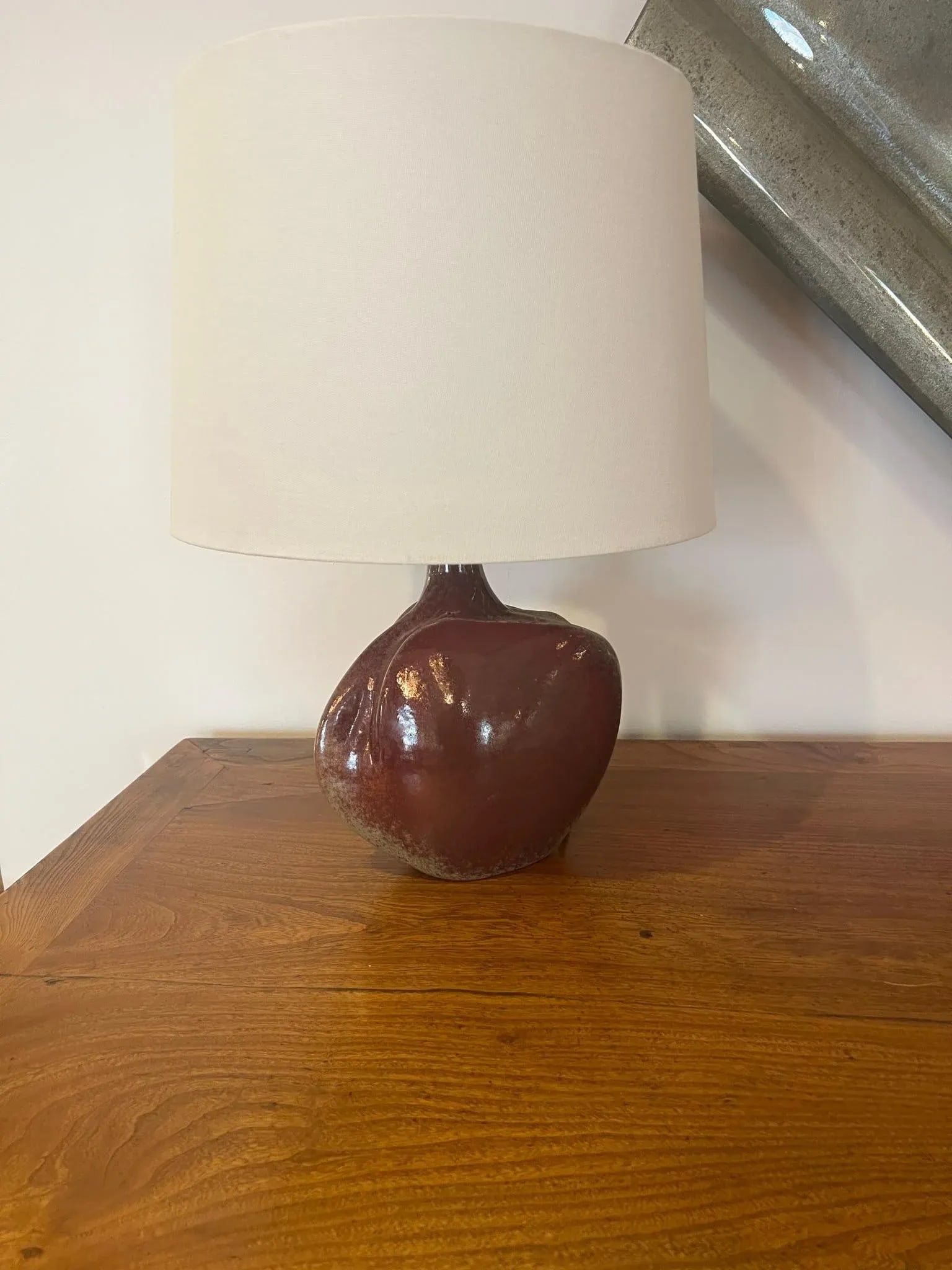 French 1960s Tim Orr Art Pottery Mid Century Table Lamps - A Pair - 5