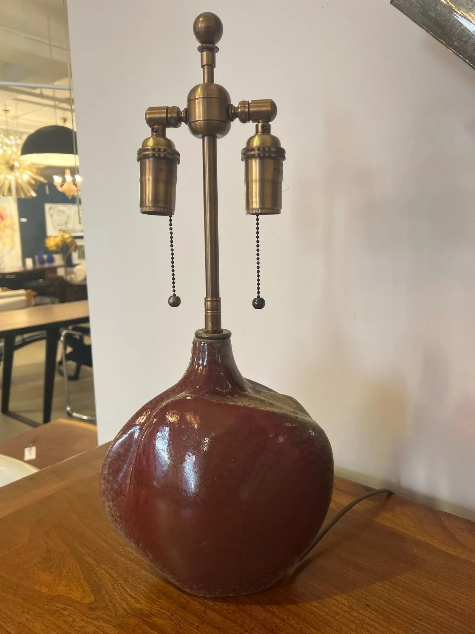 French 1960s Tim Orr Art Pottery Mid Century Table Lamps - A Pair - 7