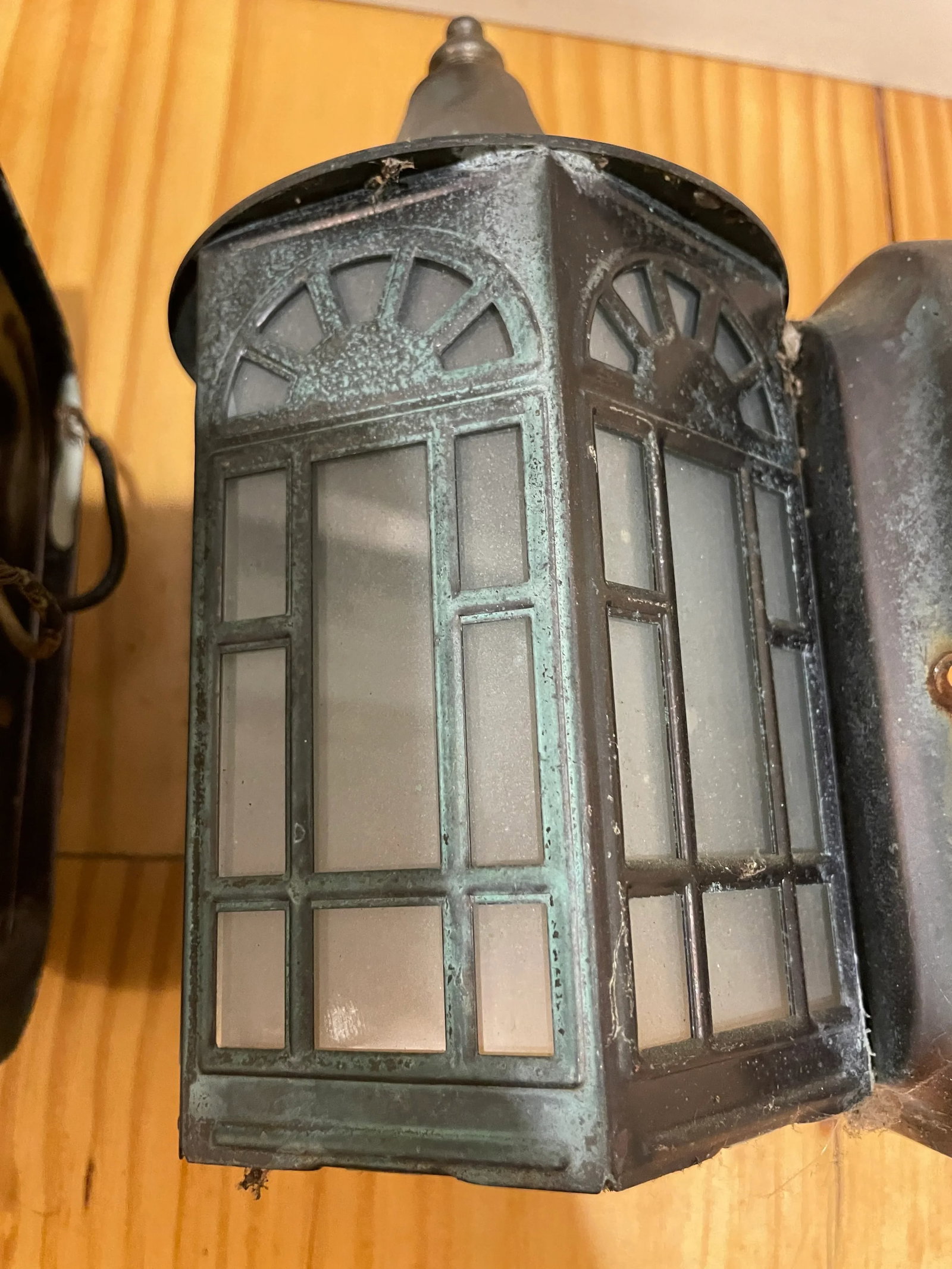 Vintage Copper Arts & Crafts Mission Sconces - a Pair - 6